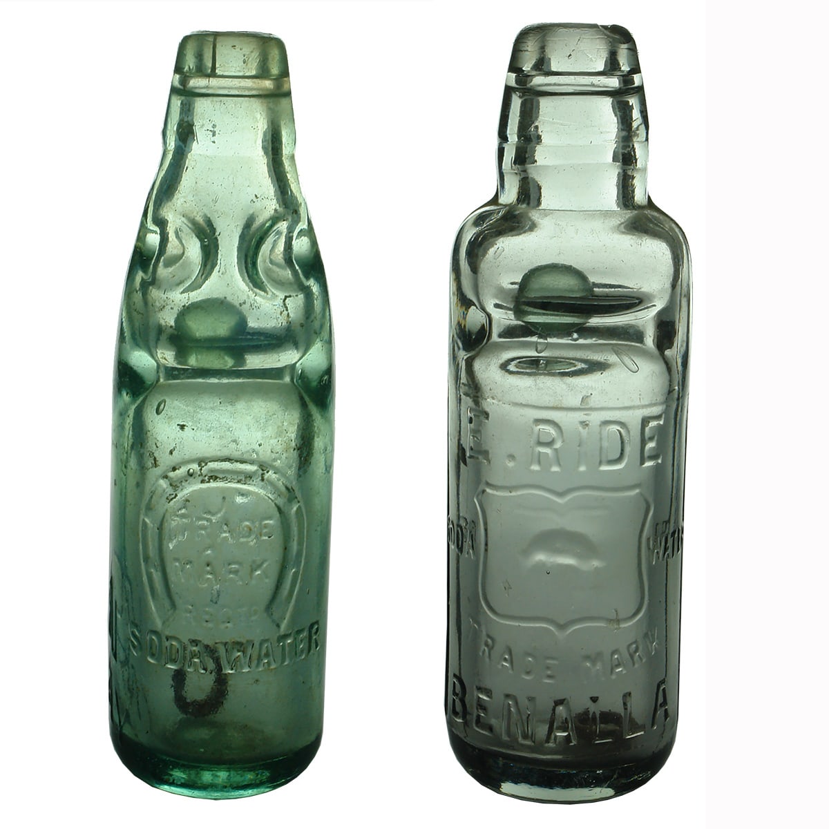 2 x 6 oz Codds. Jacobson, Footscray. Dobson; E. Ride Benalla All Way Pour. (Victoria)