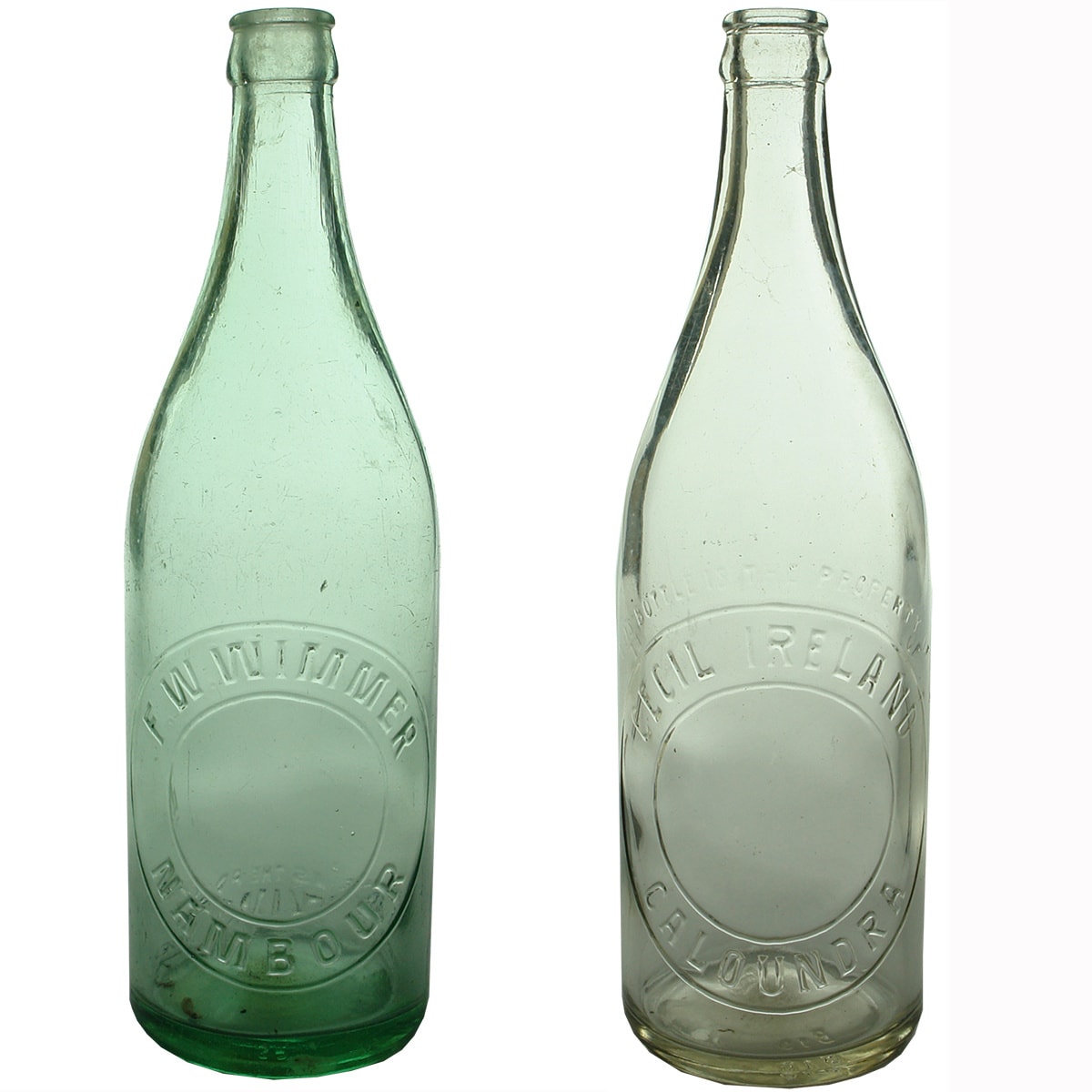 2 Crown Seals. F. W. Wimmer, Nambour; Cecil Ireland, Caloundra. (Queensland)
