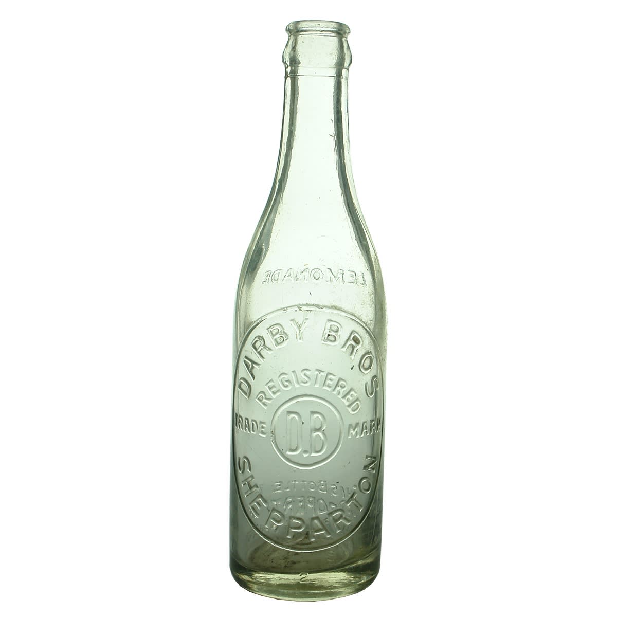Crown Seal. Darby Bros., Shepparton. Lemonade. Clear. 10 oz. (Victoria)