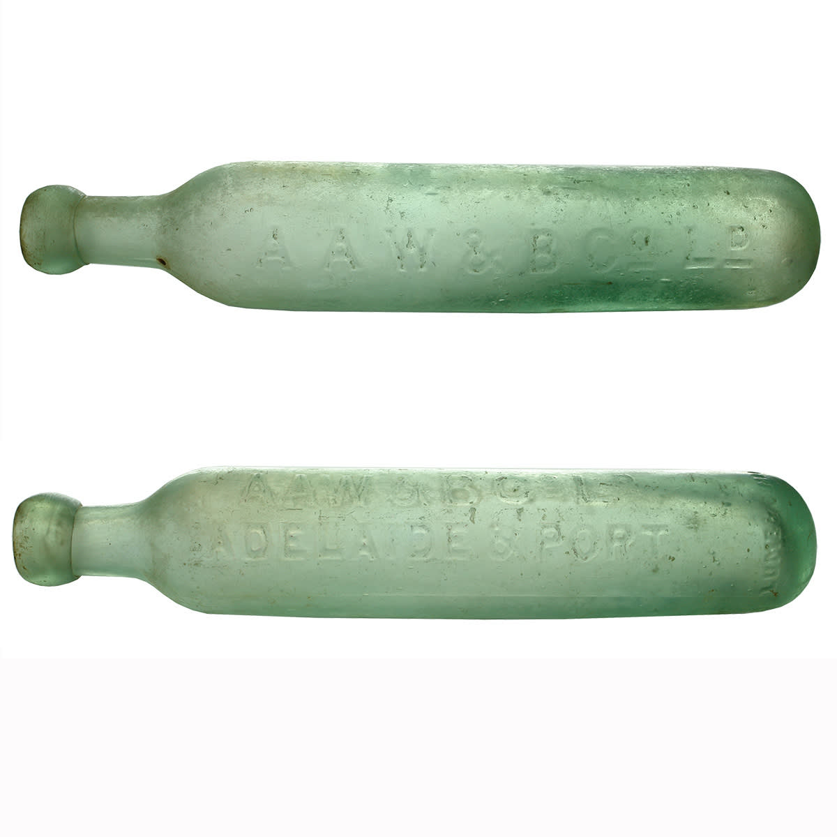 2 Maughams. Both A A W & B Co Ld. (Adelaide Aerated Waters & Brewing Company Ltd). One with Adelaide & Port. (South Australia)