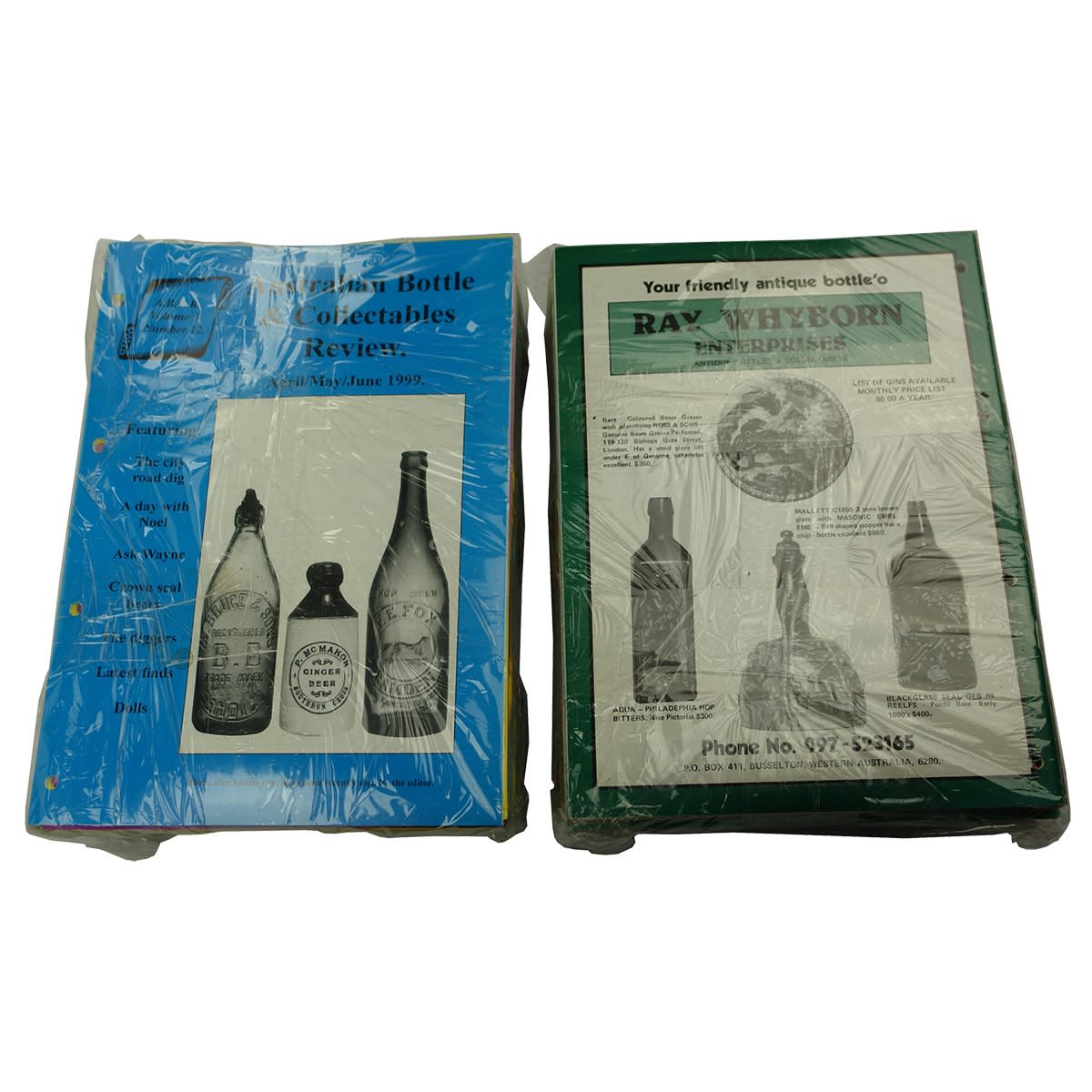 Books. Large selection of Australian Bottle Magazines: Antique Bottles & Collectables x 18; Australian Bottle Review x 15; Australian Bottle & Collectables Review x 13; Australian Antique Bottle Collector x 48.