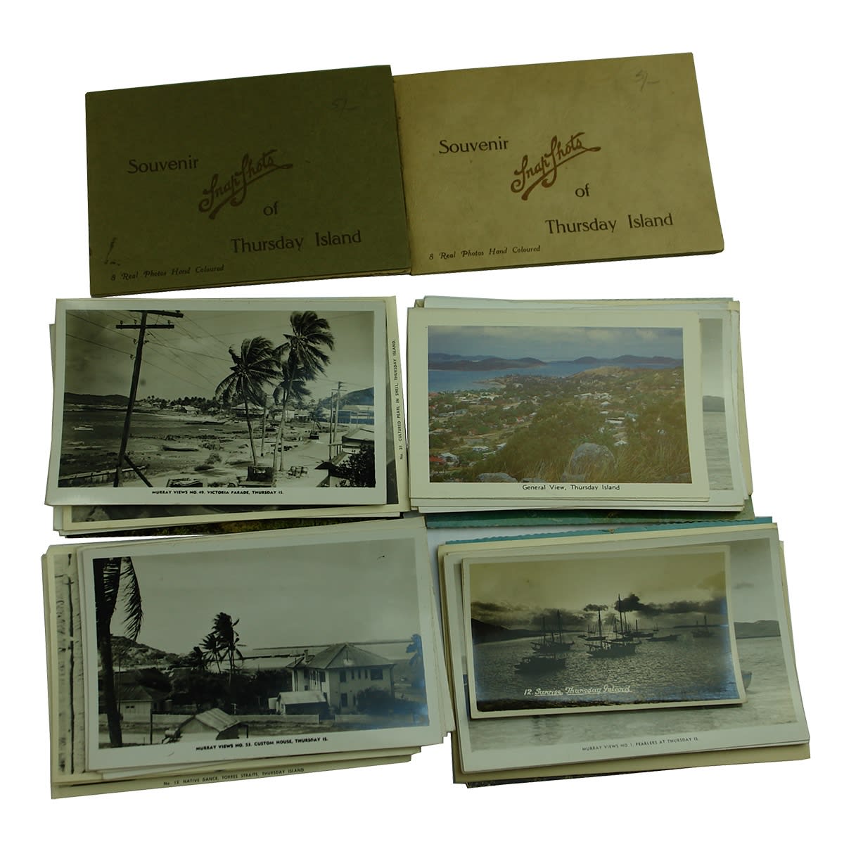 Big lot of Thursday Island postcards and souvenir photos. Mostly unused. Many doubles.