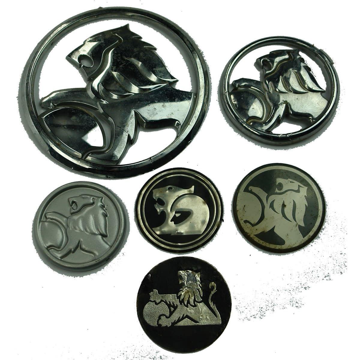 Garagenalia. 6 Different Holden Car Badges.