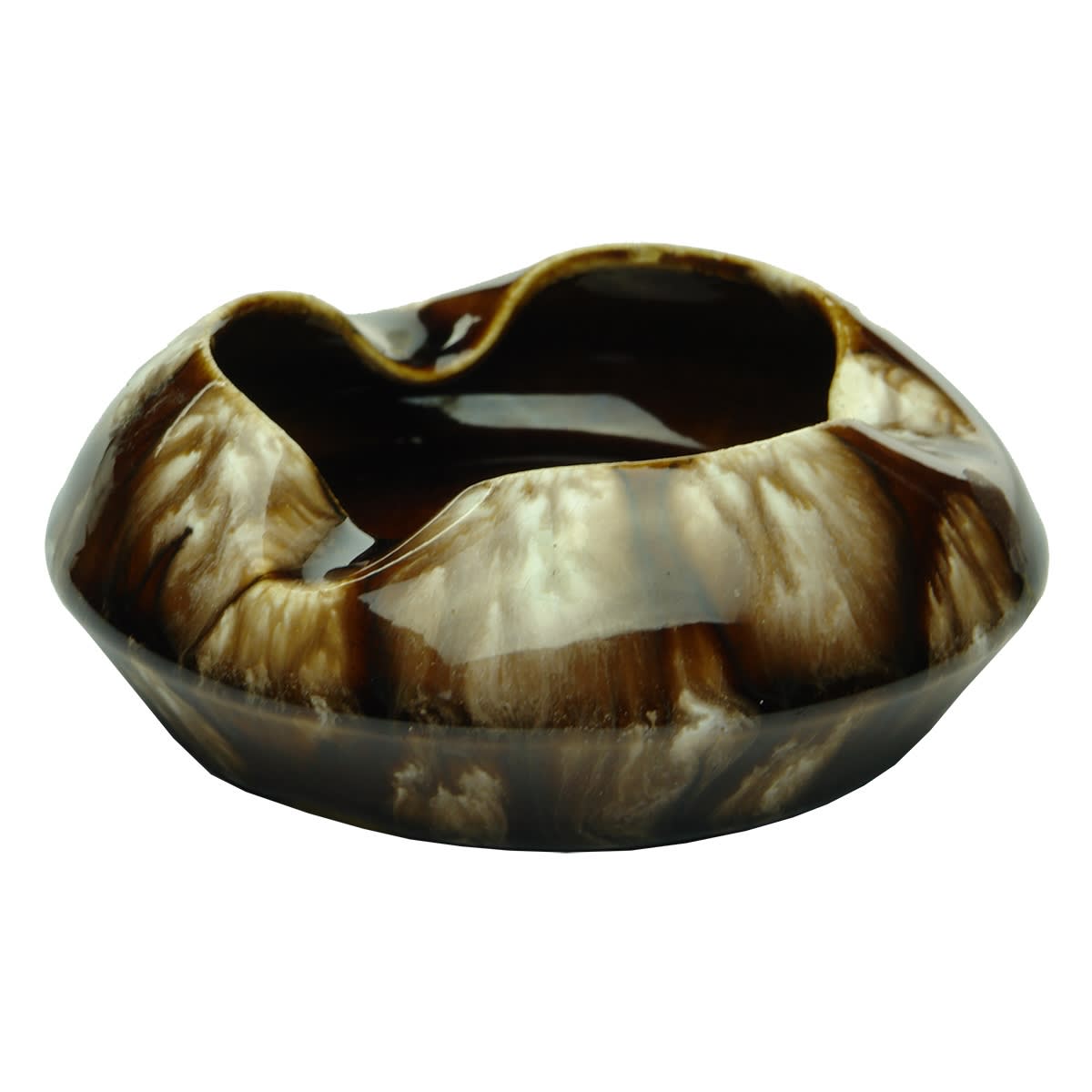 Regal Mashman Brown and White Ashtray.