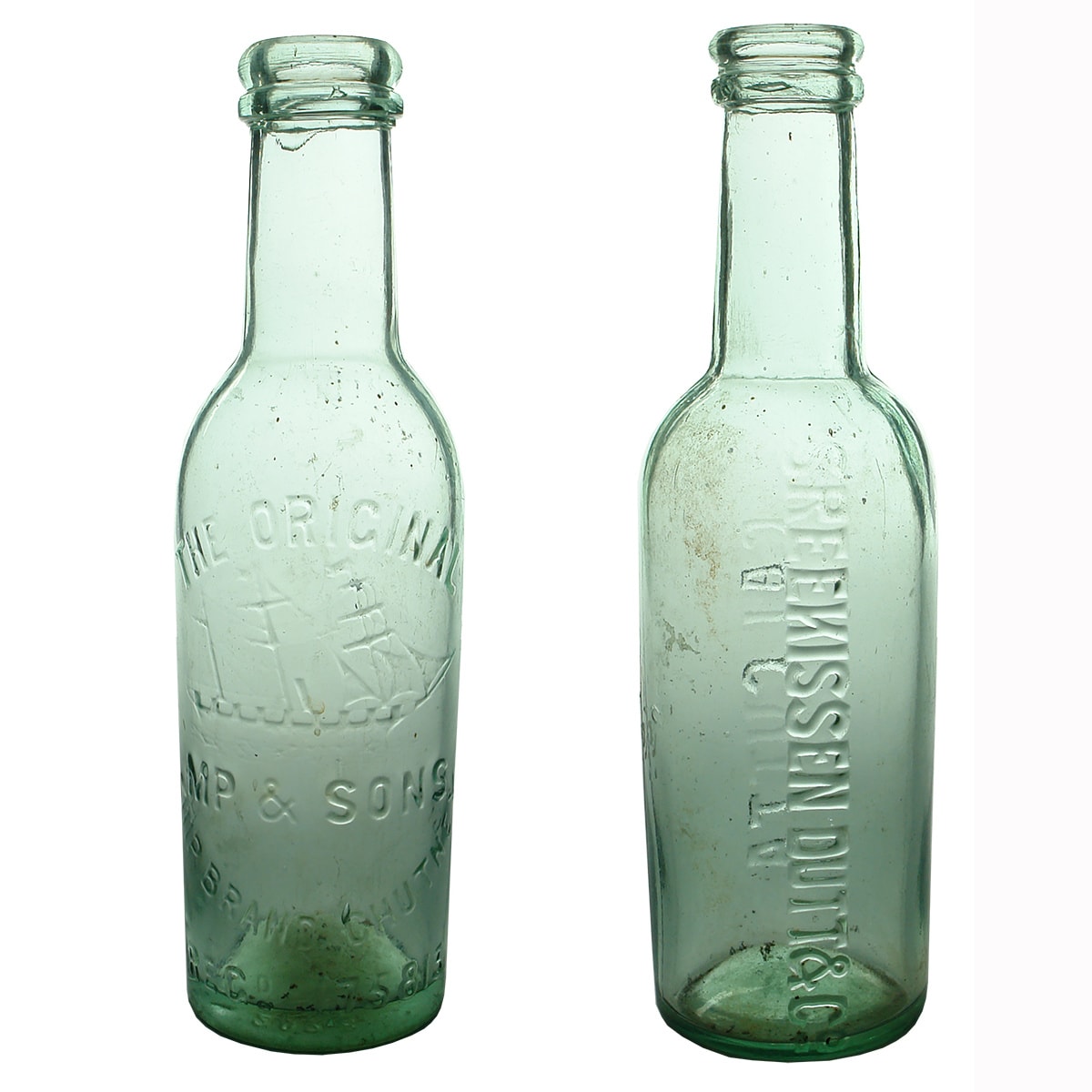 2 Large Chutneys: The Original Ship Brand. M P & Sons; Sreekissen Dutt & Co., Calcutta.