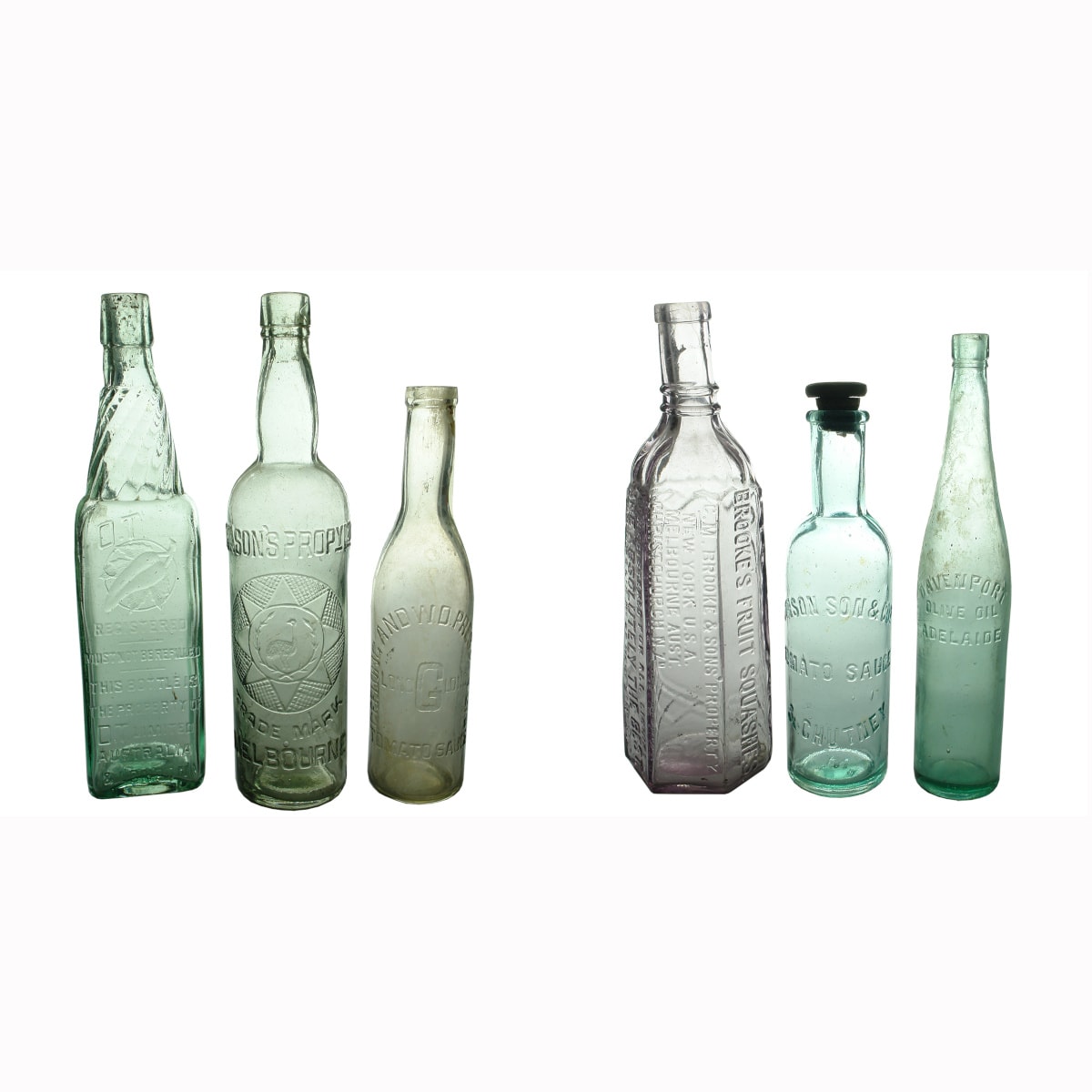 6 Bottles: OT Cordial; Brookes Cordial; Dyasons Sauce/Cordial; Dyasons Chutney; Davenport Olive Oil; Geelong Sauce. PICKUP ONLY!! NOT FOR POST!!
