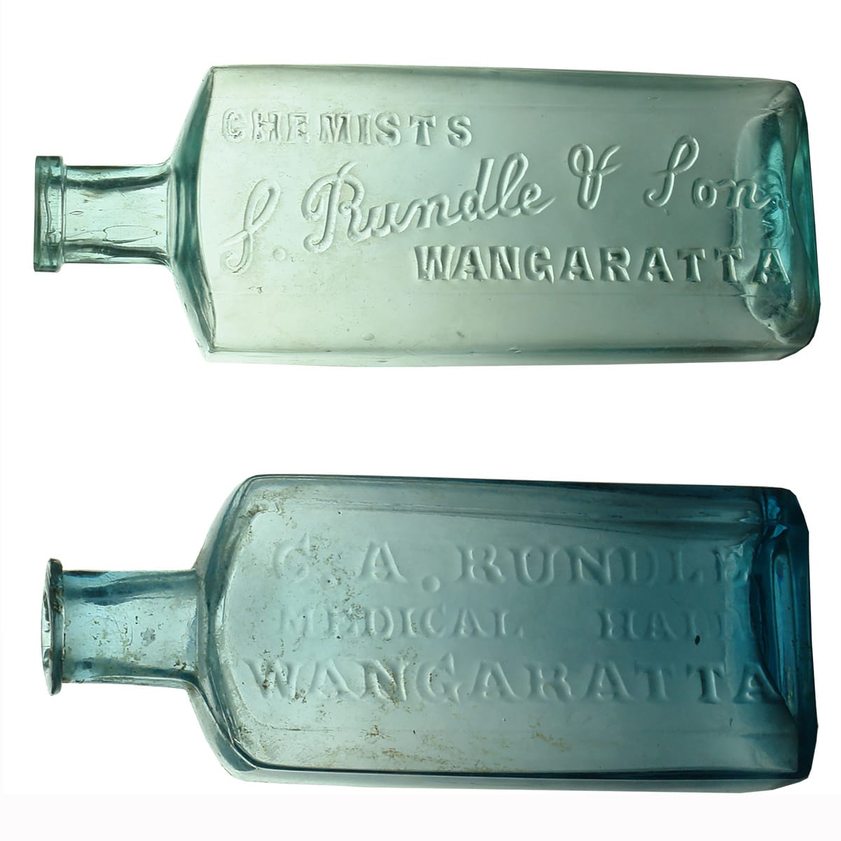 2 Chemists. S. Rundle & Son, Wangaratta; C. A. Rundle, Medical Hall. (Victoria)