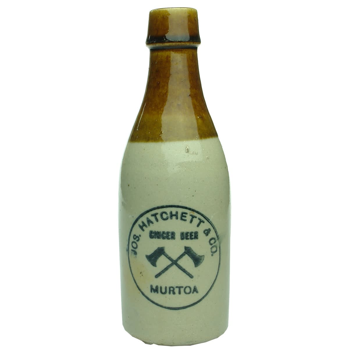 Ginger Beer. Jos. Hatchett & Co, Murtoa. Champagne. Tan Top. (Victoria)