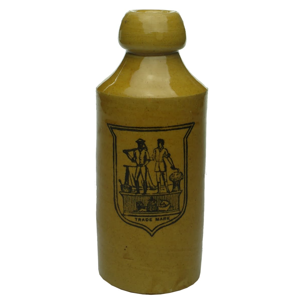 Ginger Beer. E. Rowlands, Ballarat, Melbourne and Sydney. Miner & Farmer. All Tan. Dump. (Victoria & New South Wales)