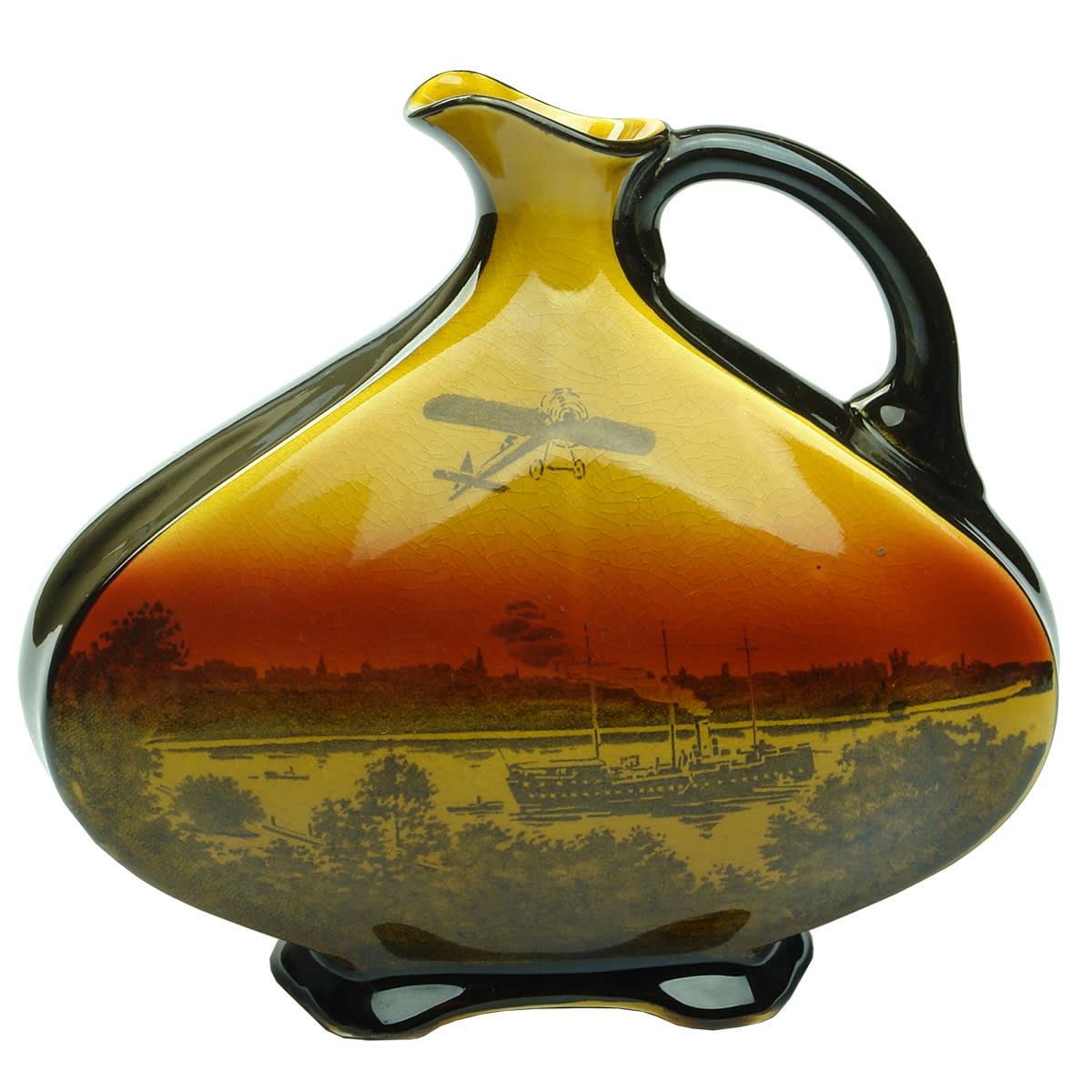 Kingsware Jug. Dewar's. Sydney Harbour. Royal Doulton.