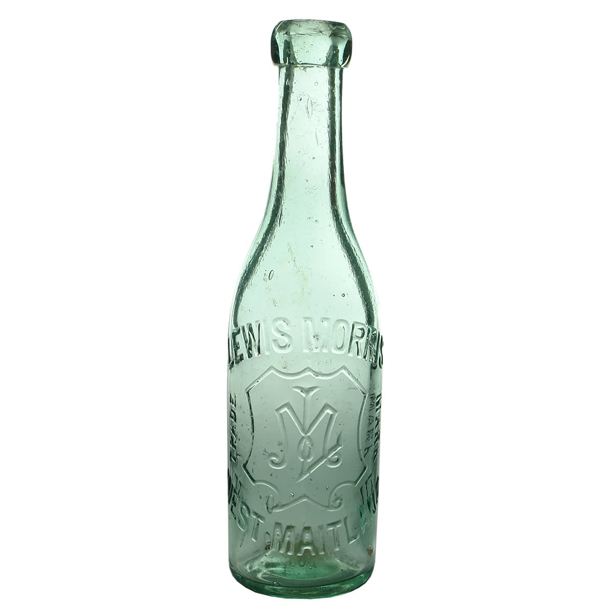 Blob top Soda. Lewis Morris, West Maitland. Monogram. (New South Wales)