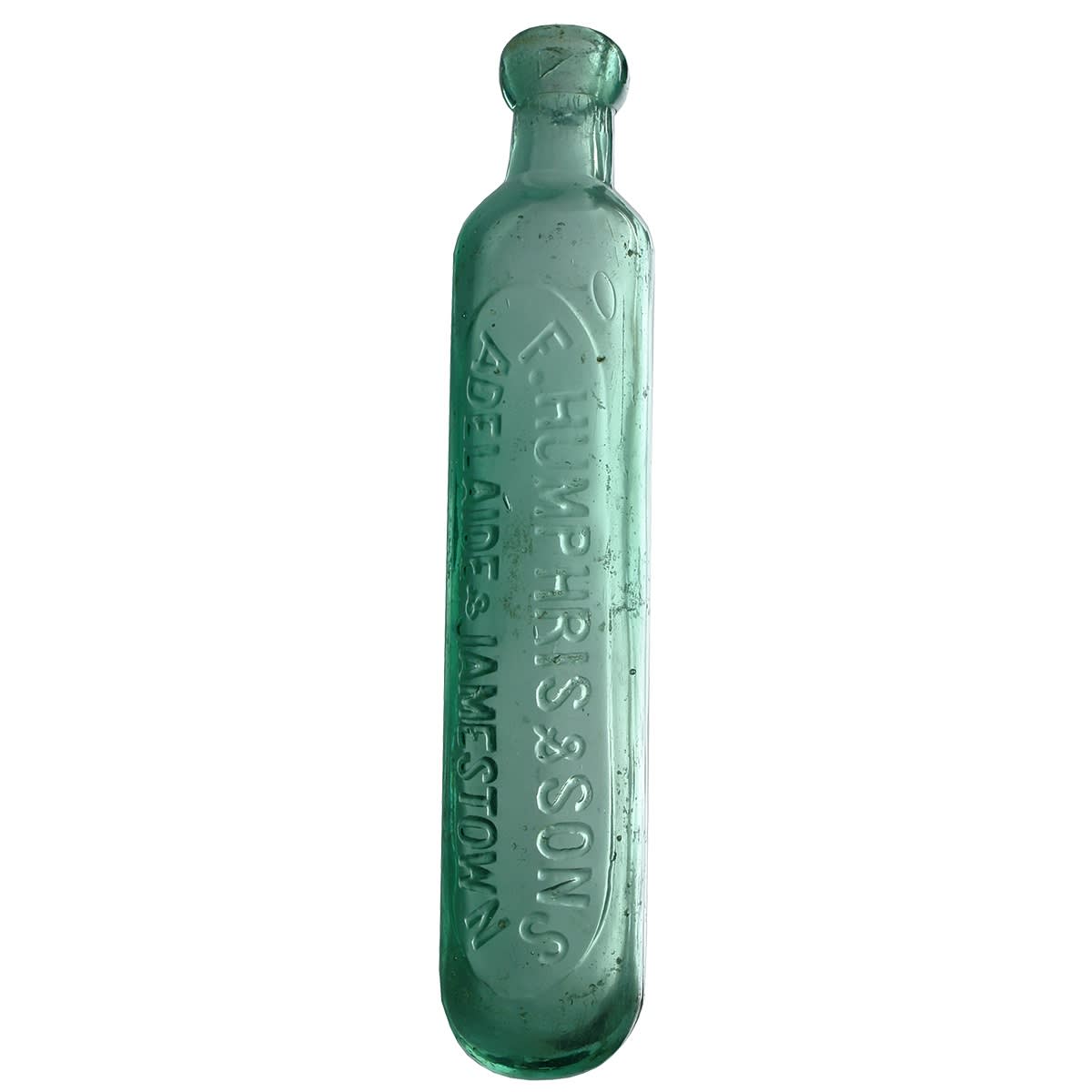 Maugham. F. Humphris & Sons, Adelaide & Jamestown. HH. Aqua. 10 oz. (South Australia)