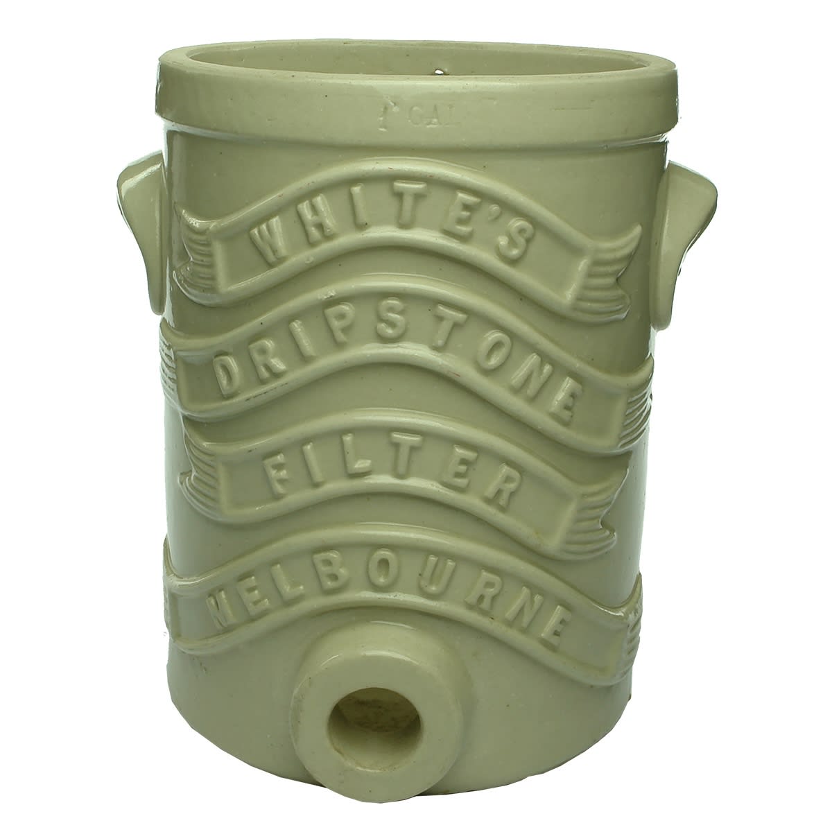 Water Filter. Whites Dripstone Filter Melbourne. Laid on ribbons. 1 Gallon. (Victoria)