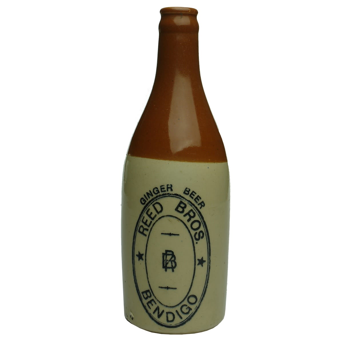 Ginger Beer. Reed Bros., Bendigo. Chocolate top. Champagne. (Victoria)