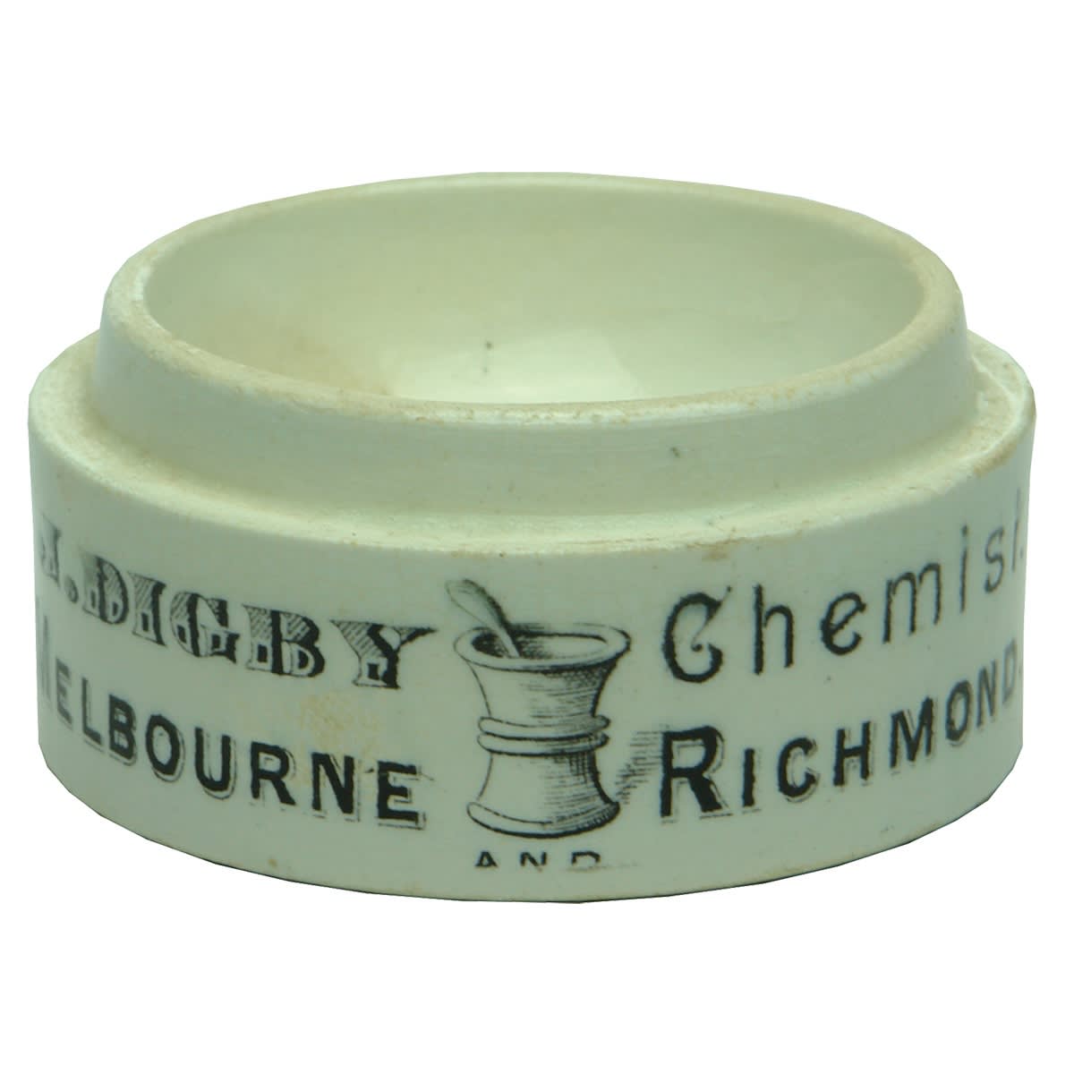 Pot Base. J. Digby, Richmond.  Toogood Patent, Size 1/2. (Victoria)