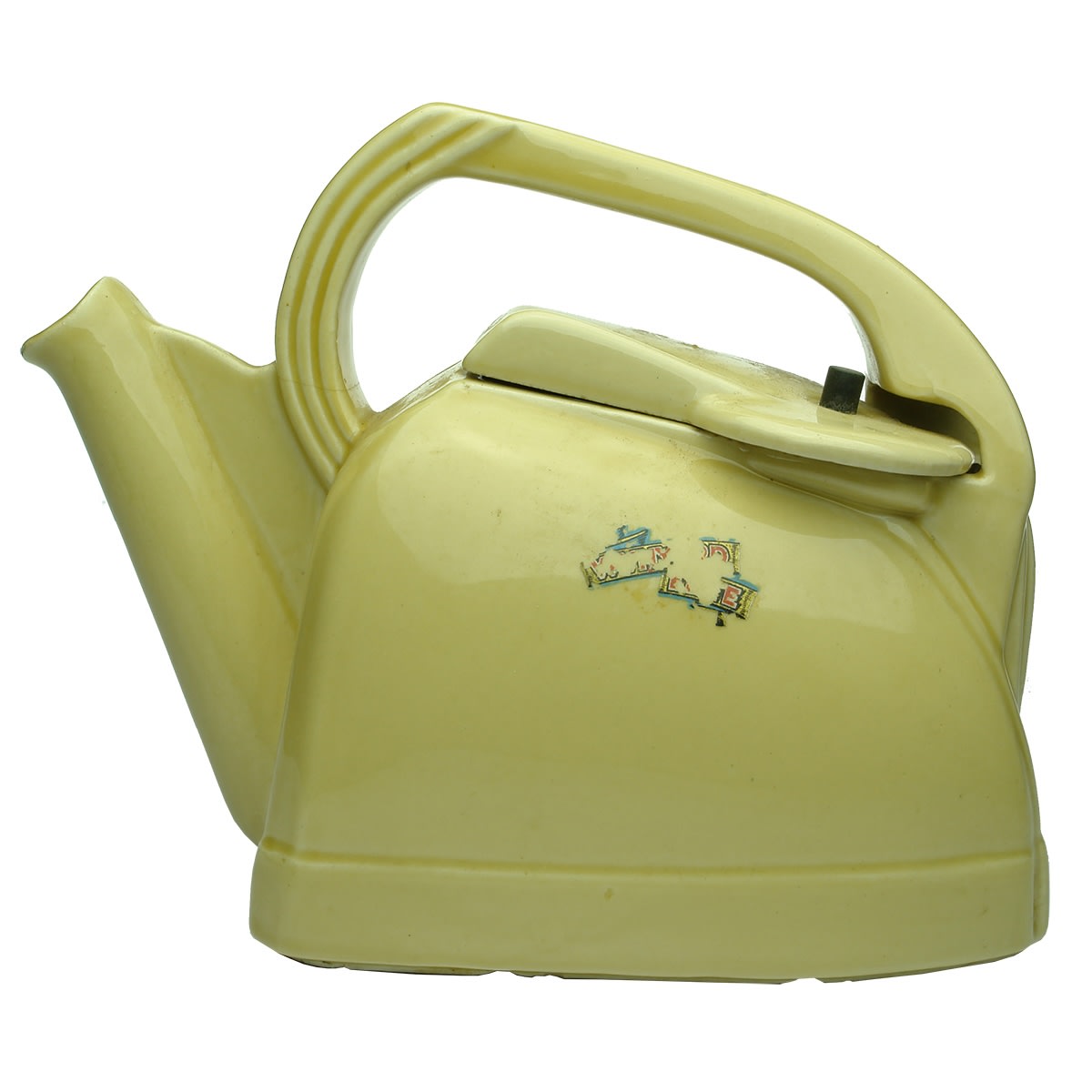 Ceramic Electric Jug. Wynyard Elite. Yellowish glaze.