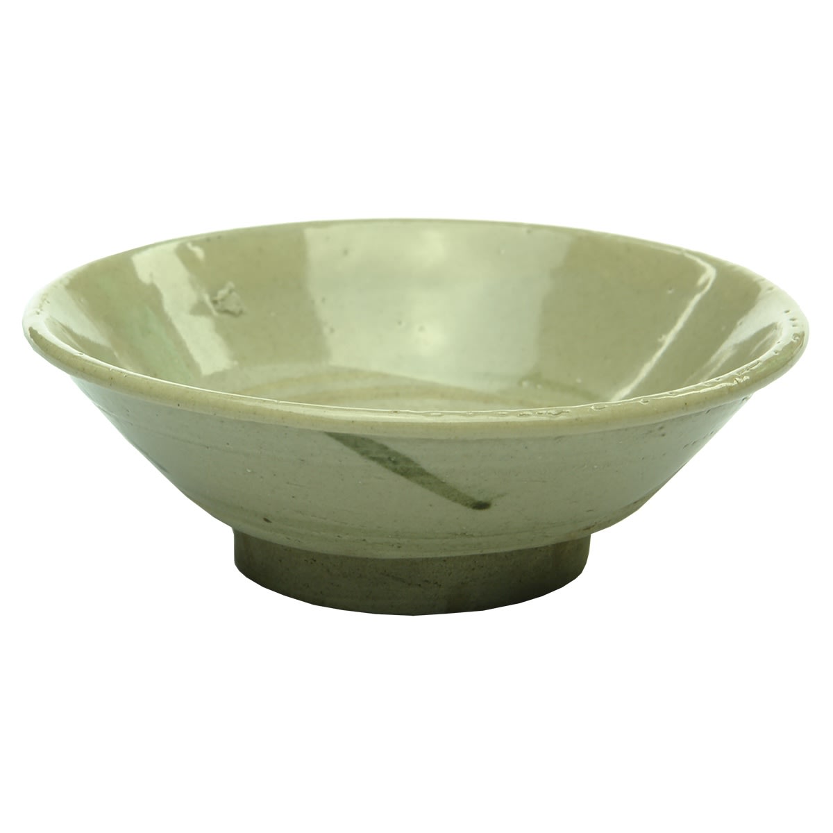Chinese. Darker grey bowl with grey design.