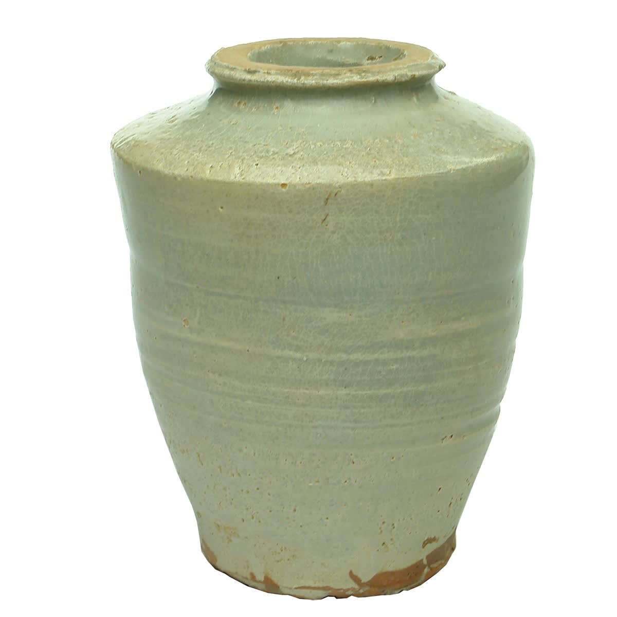 Chinese. Grey Amphora Shaped Container. Early Ming Dynasty.