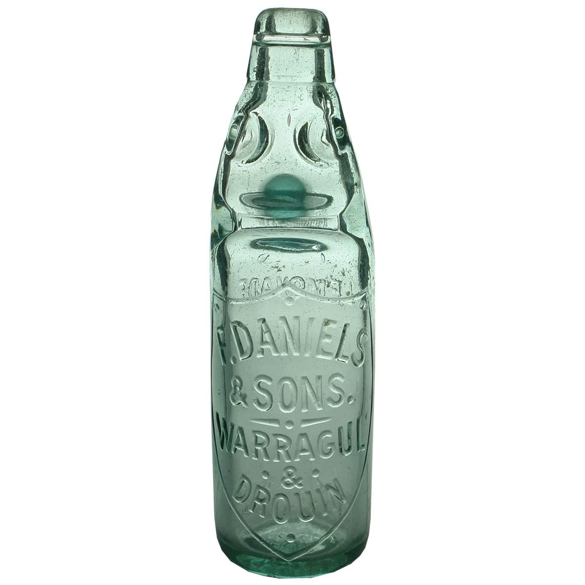 Codd. F. Daniels & Sons, Warragul & Drouin. Lemonade. Dobson. Aqua. 10 oz. (Victoria)