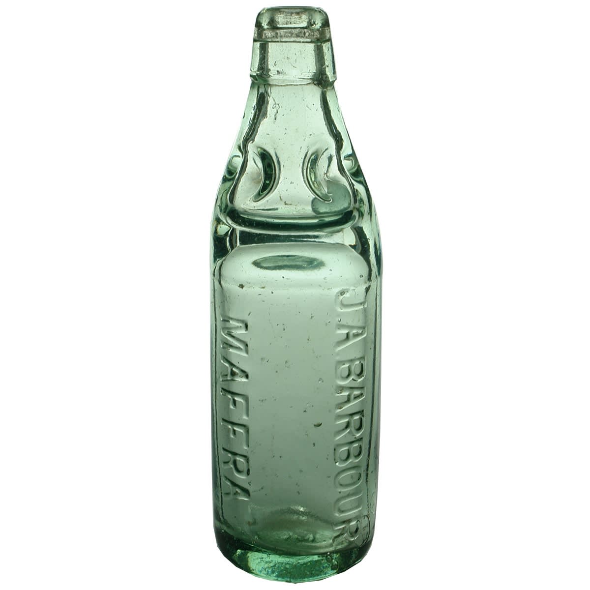 Codd. J. A. Barbour, Maffra. Dobson. Aqua. 10 oz. (Gippsland, Victoria)