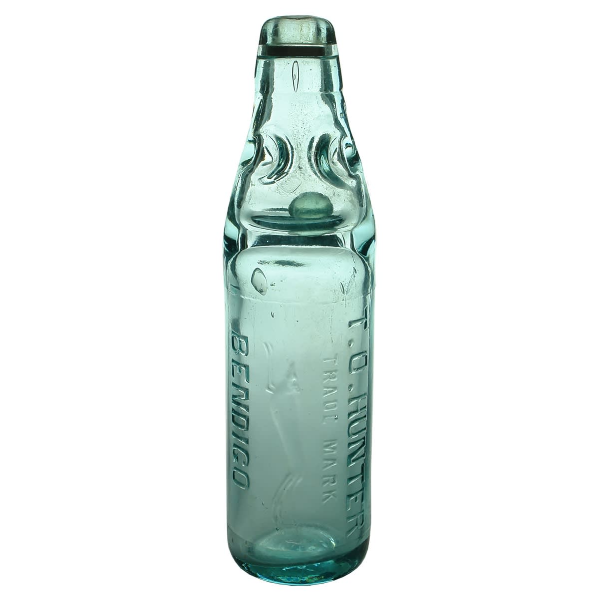 Codd. T. O. Hunter, Bendigo. Greyhound. Blue-Aqua. 10 oz. (Victoria)