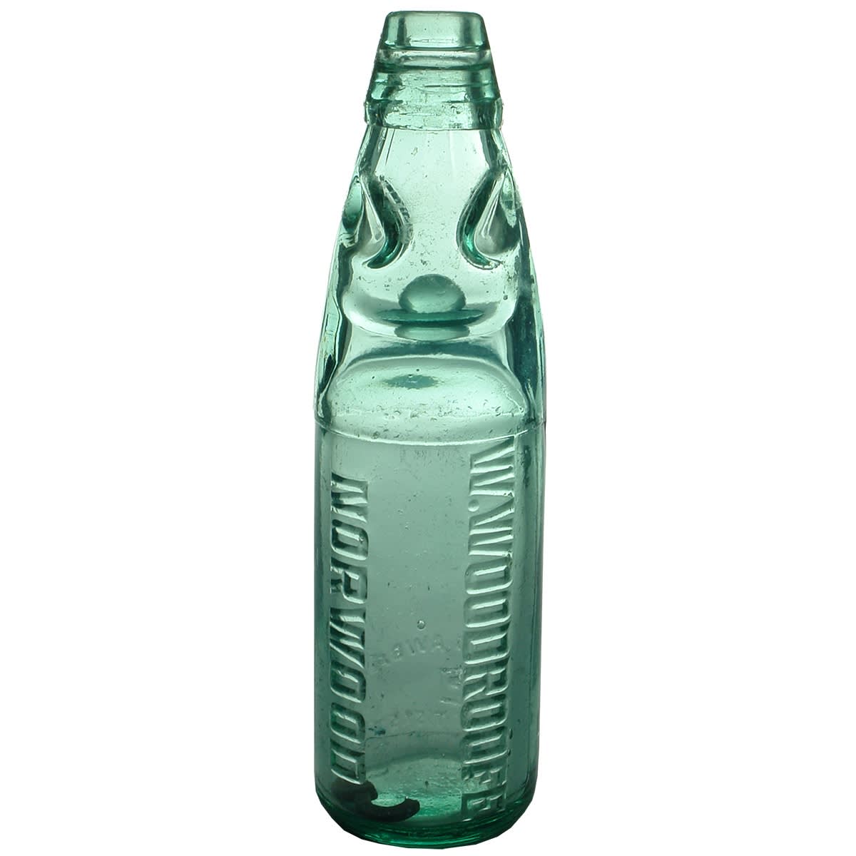 Codd. W. Woodroofe, Norwood. Dawbarn, Sydney. Niagara. Aqua. 10 oz. (South Australia)