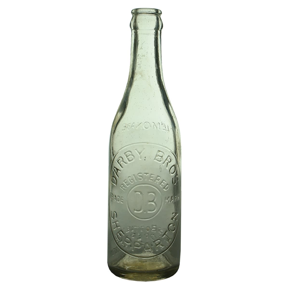 Crown Seal. Darby Bros., Shepparton. Lemonade. Clear. 10 oz. (Victoria)