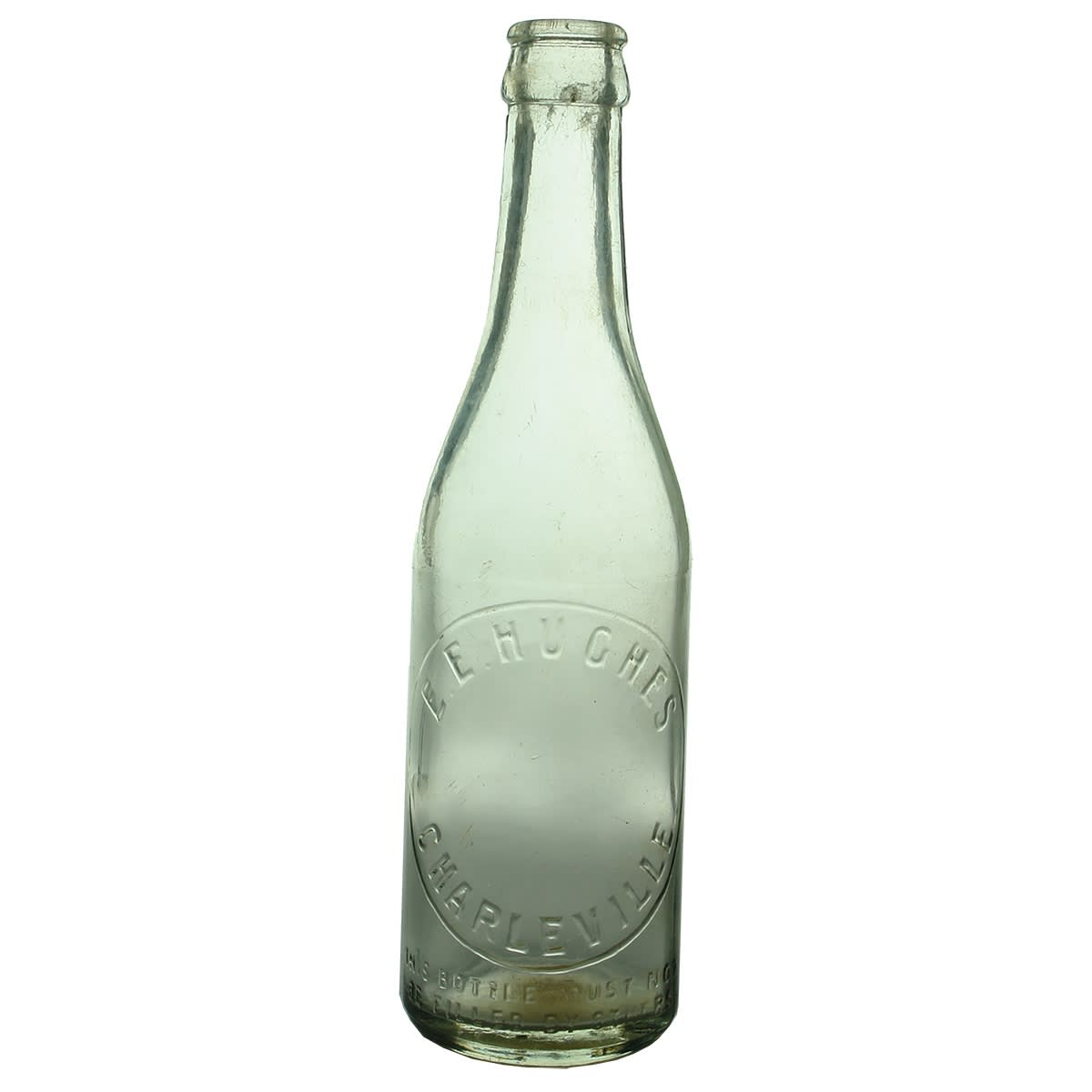 Crown Seal. E. E. Hughes, Charleville. Clear. 10 oz. (Queensland)