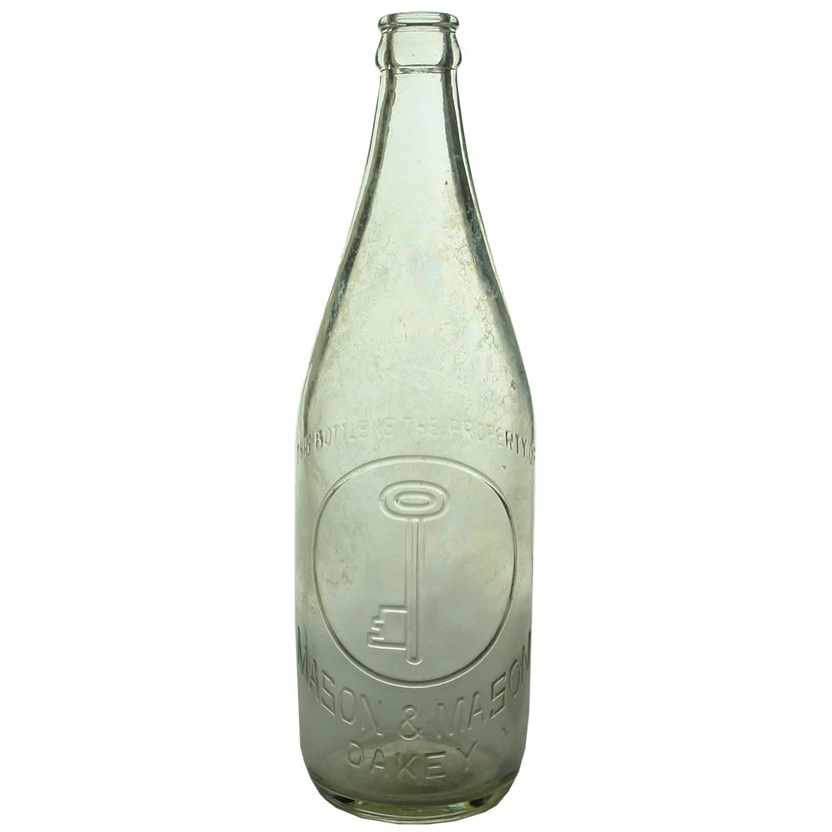 Crown Seal. Mason & Mason, Oakey.  Clear. 24 oz. (Queensland)