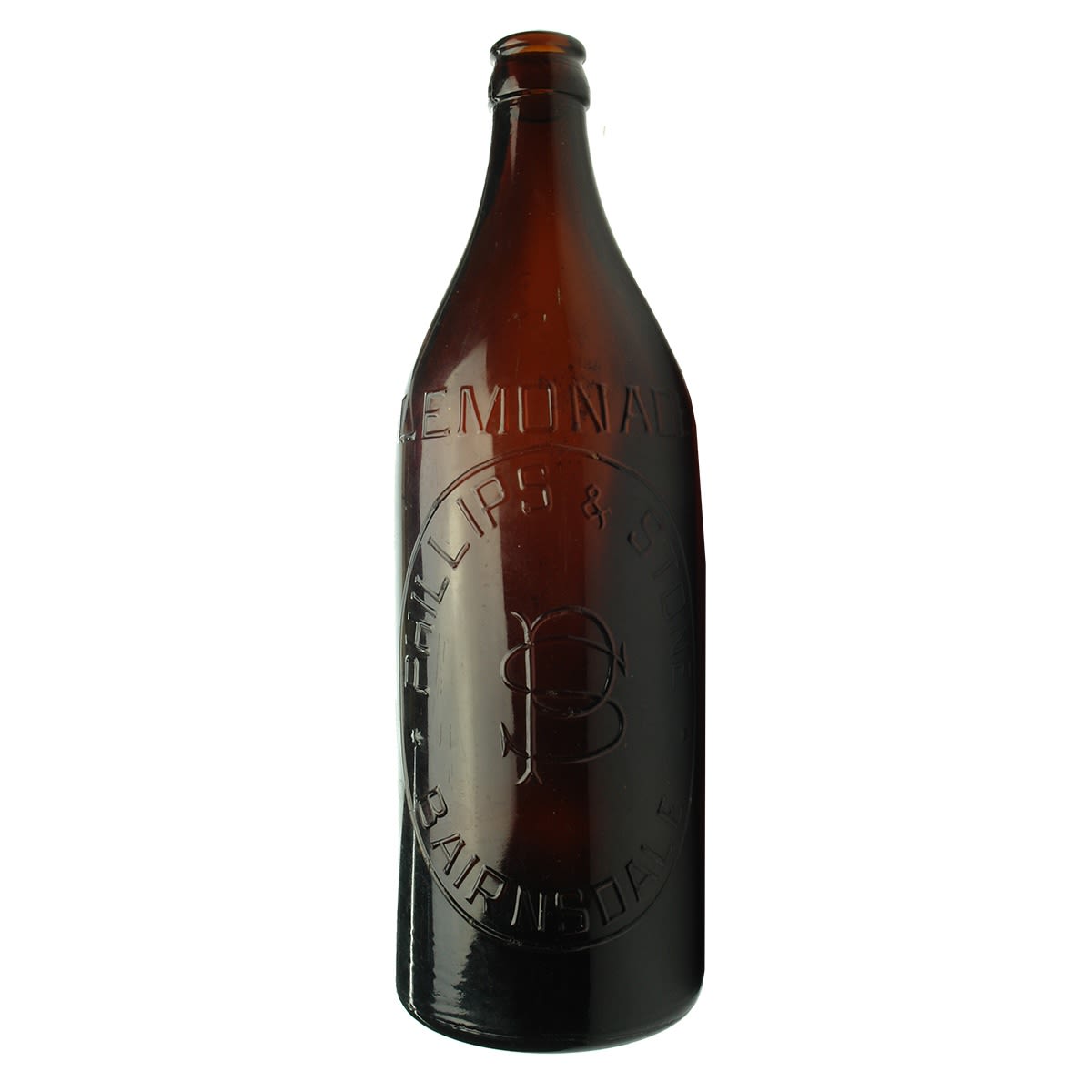 Crown Seal. Phillips & Stone Bairnsdale. Lemonade. Dark Amber. 24 oz. (Victoria)