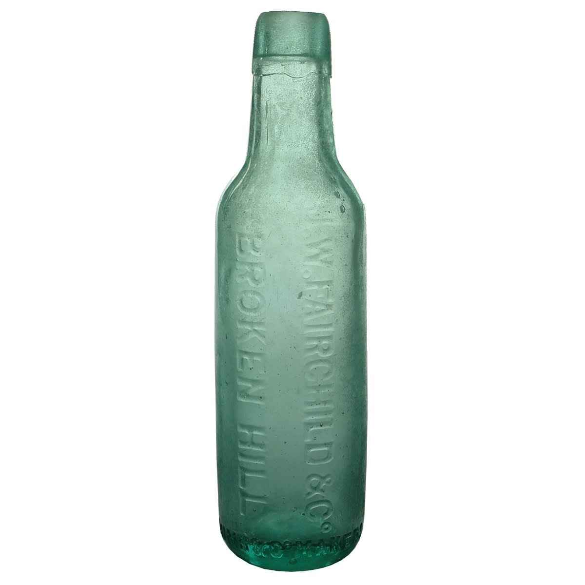 Lamont. J. W. Fairchild & Co., Broken Hill. Lumb & Co Makers Castleford. 10 oz. (New South Wales)