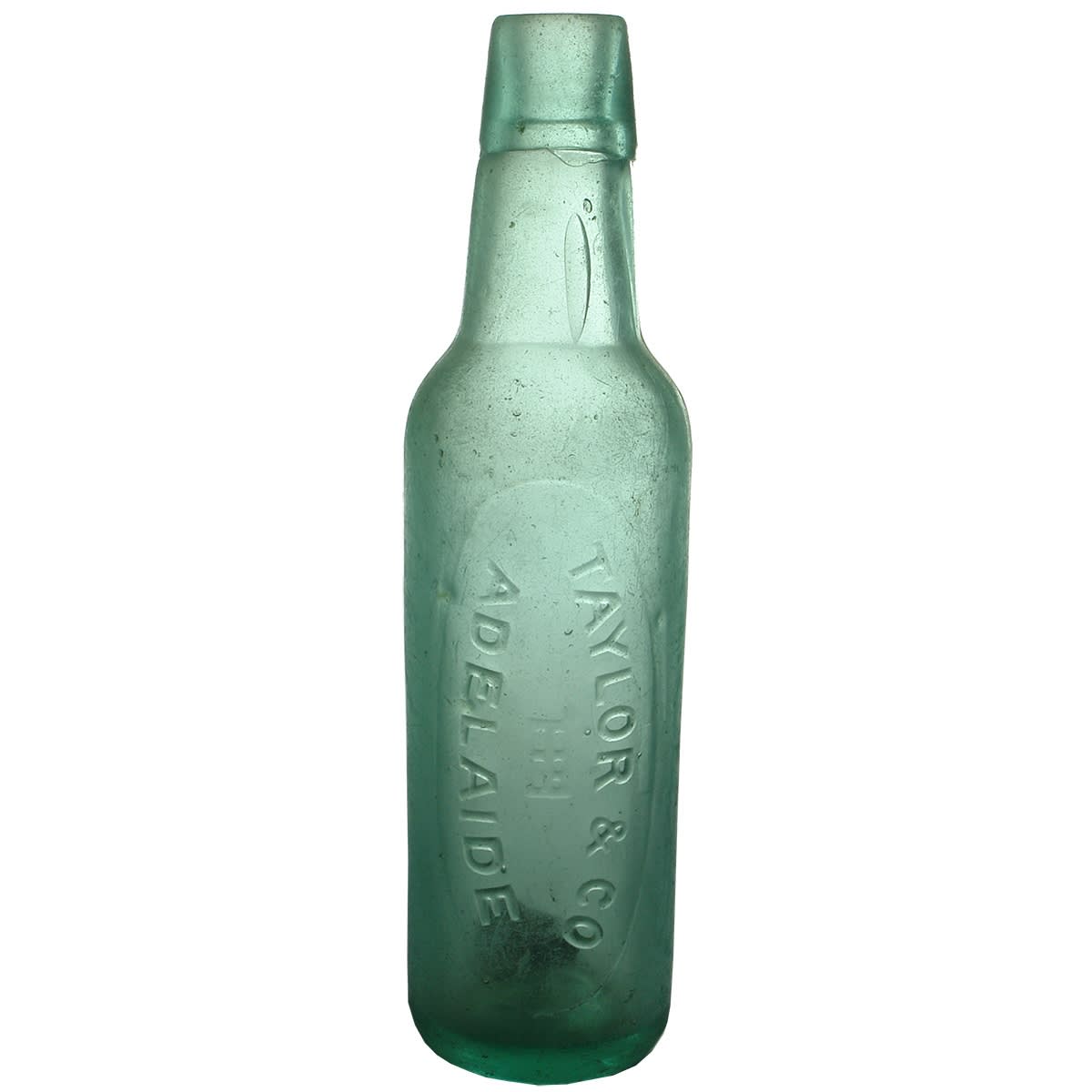 Lamont. Taylor & Co., Adelaide. OO. Aqua. 10 oz. (South Australia)