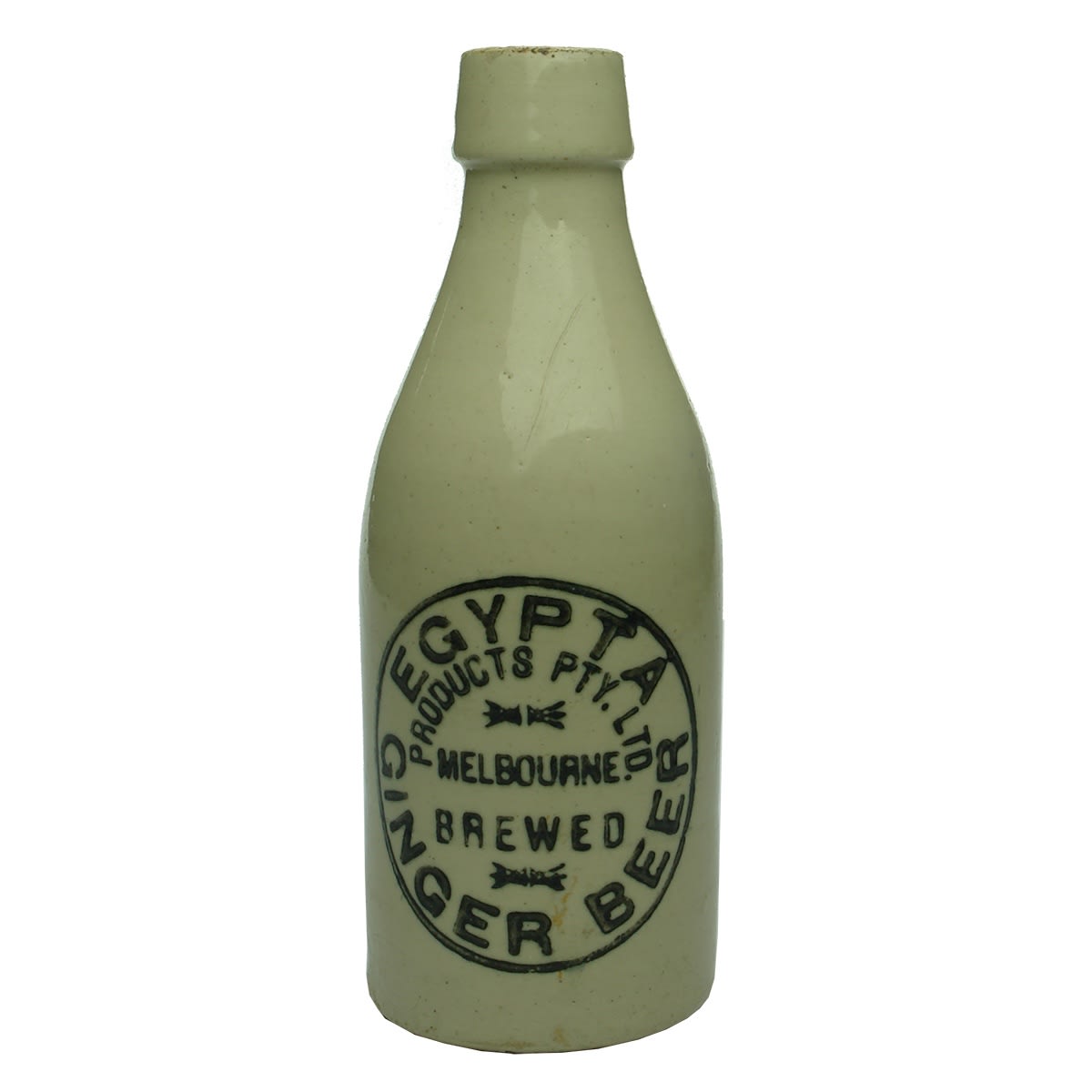 Ginger Beer. Egypta Products Pty Ltd, Melbourne. All White. Champagne. (Victoria)