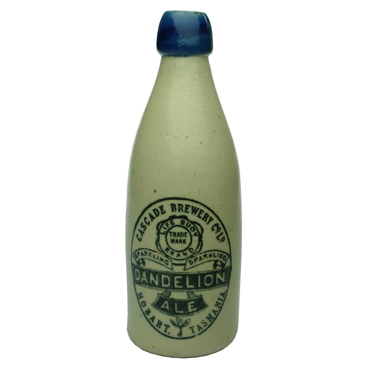 Ginger Beer. Cascade Brewery Co Ld, Dandelion Ale, Hobart. Champagne. Blue Lip. Price, Bristol. (Tasmania)