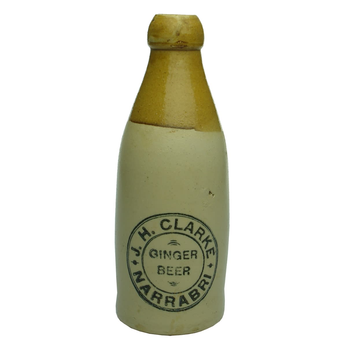 Ginger Beer. J. H. Clarke, Narrabri. Champagne shape. (New South Wales)