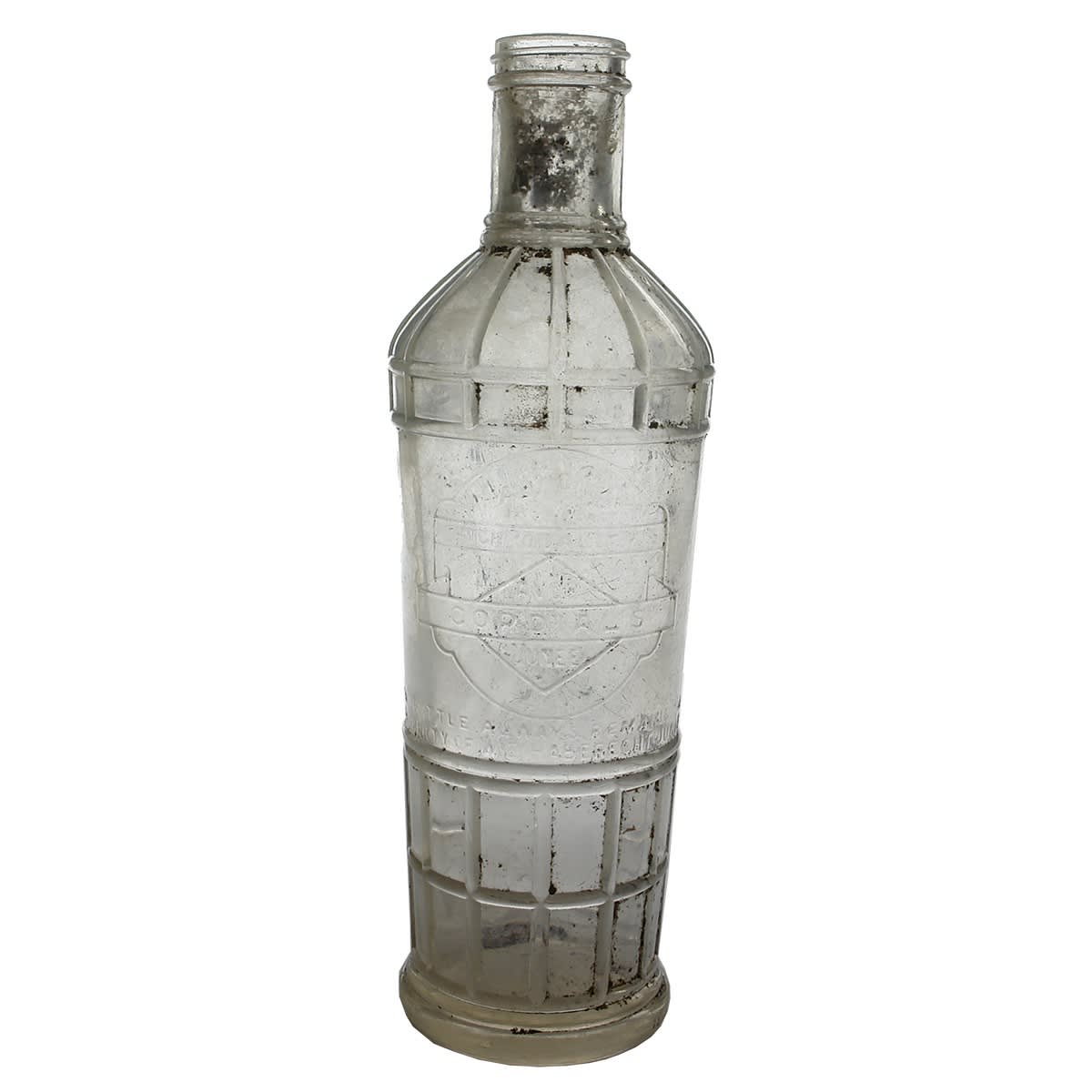 Cordial. Avor Cordials, Junee, W. E. Haberecht. Screw top. Clear. 26 oz. (New South Wales)