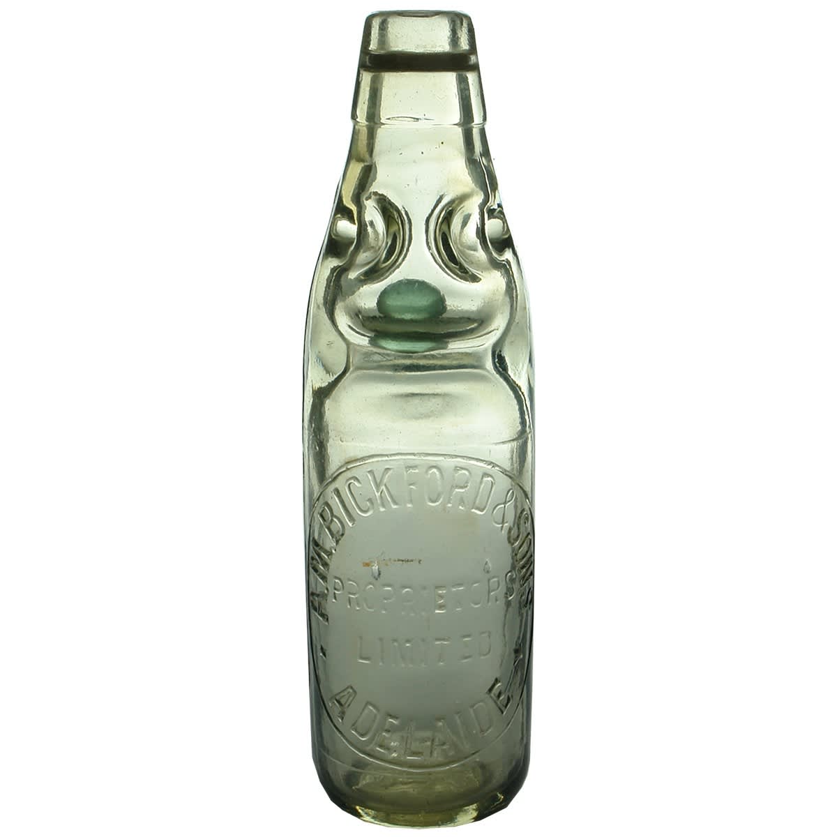 Codd. A. M. Bickford & Sons, Adelaide. Dobson. Clear. 6 oz. (South Australia)