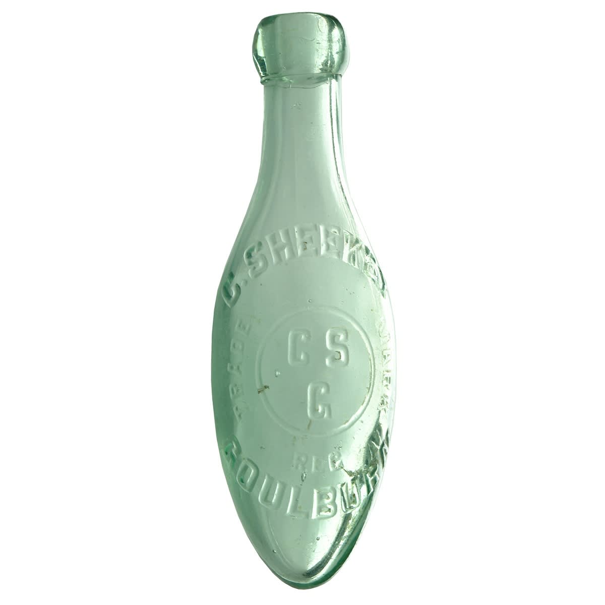 Torpedo. C. Sheekey, Goulburn. Aqua. 6 oz. (New South Wales)