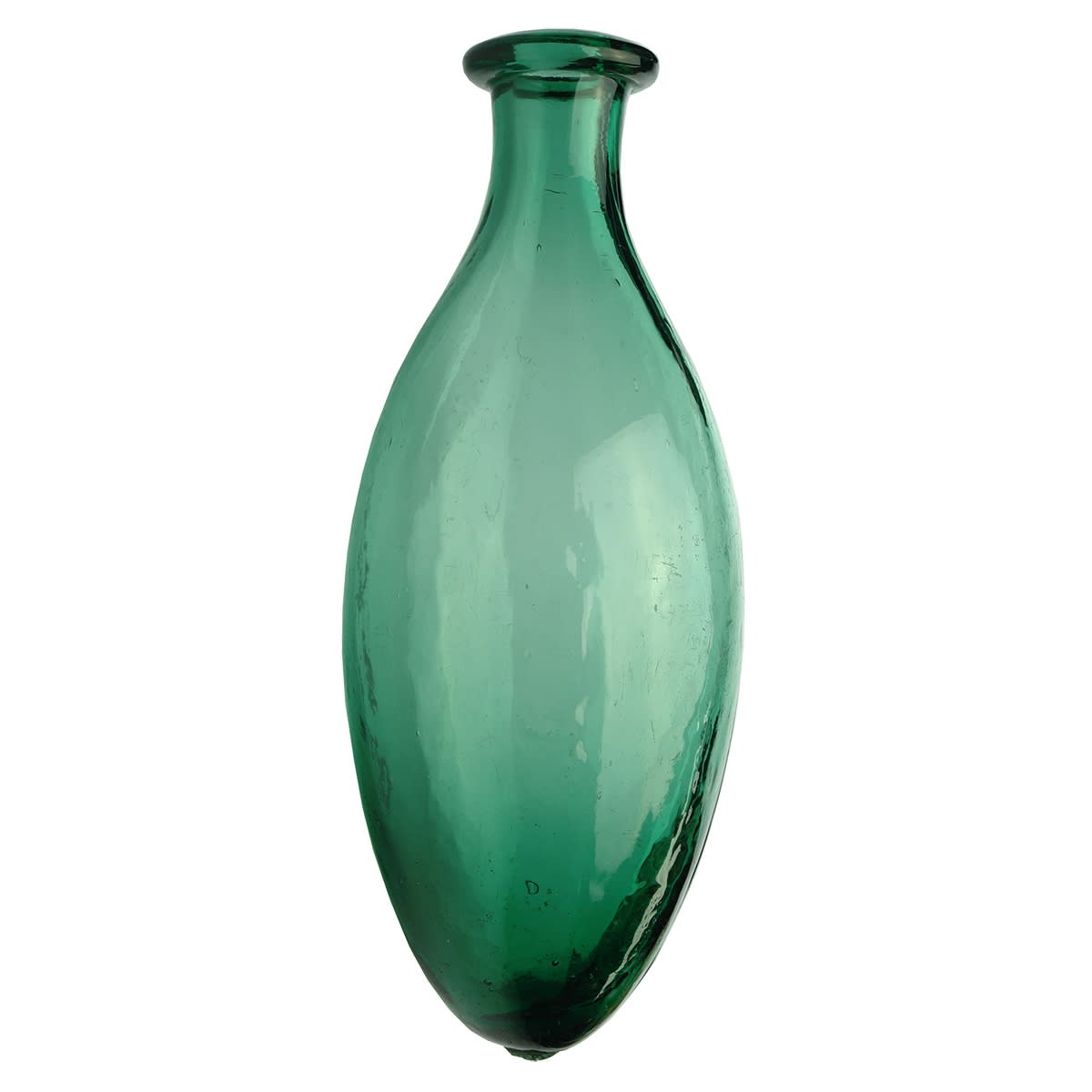 Torpedo. Thin Lip. Green. Pontil.