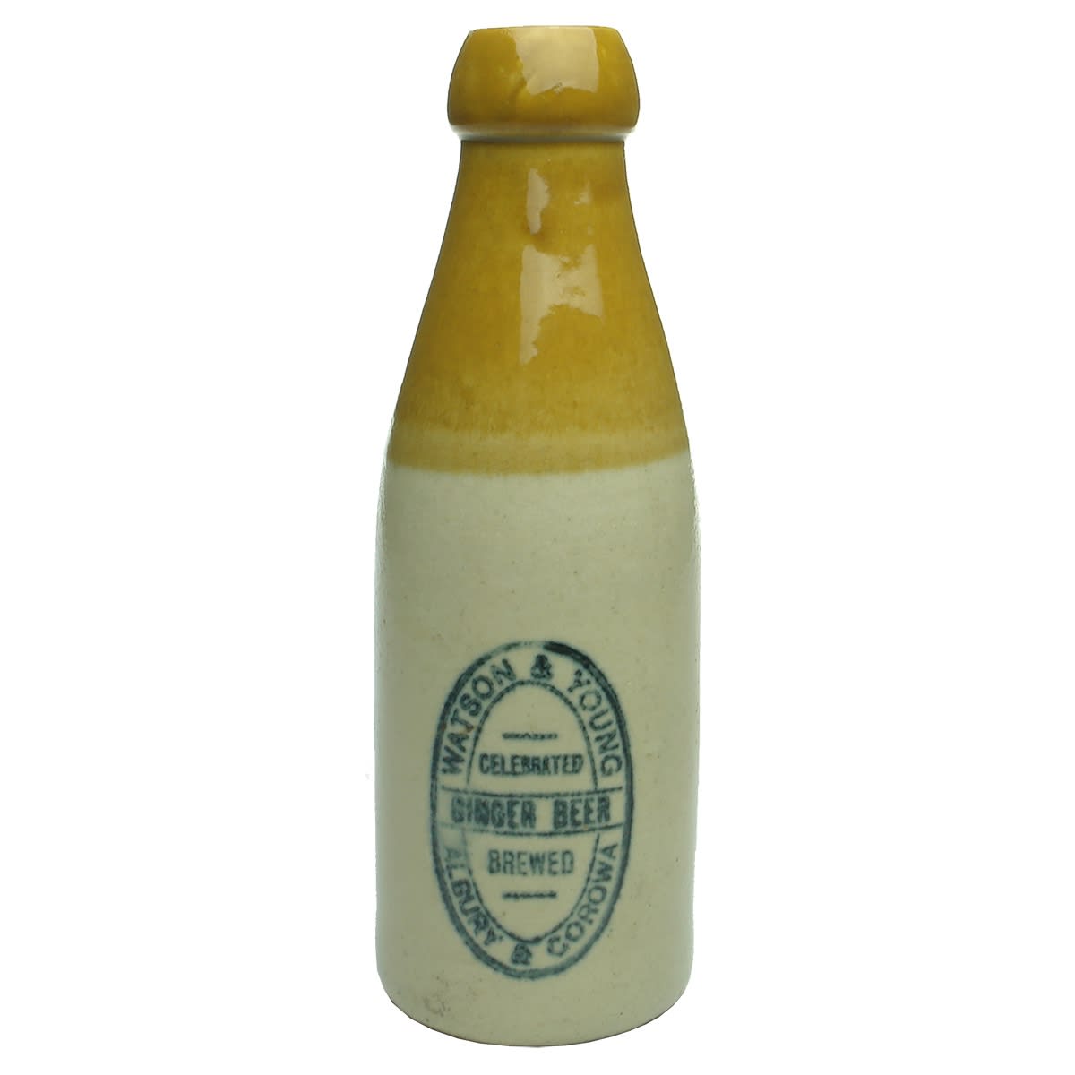 Ginger Beer. Watson & Young, Albury & Corowa. Internal Thread. (New South Wales)