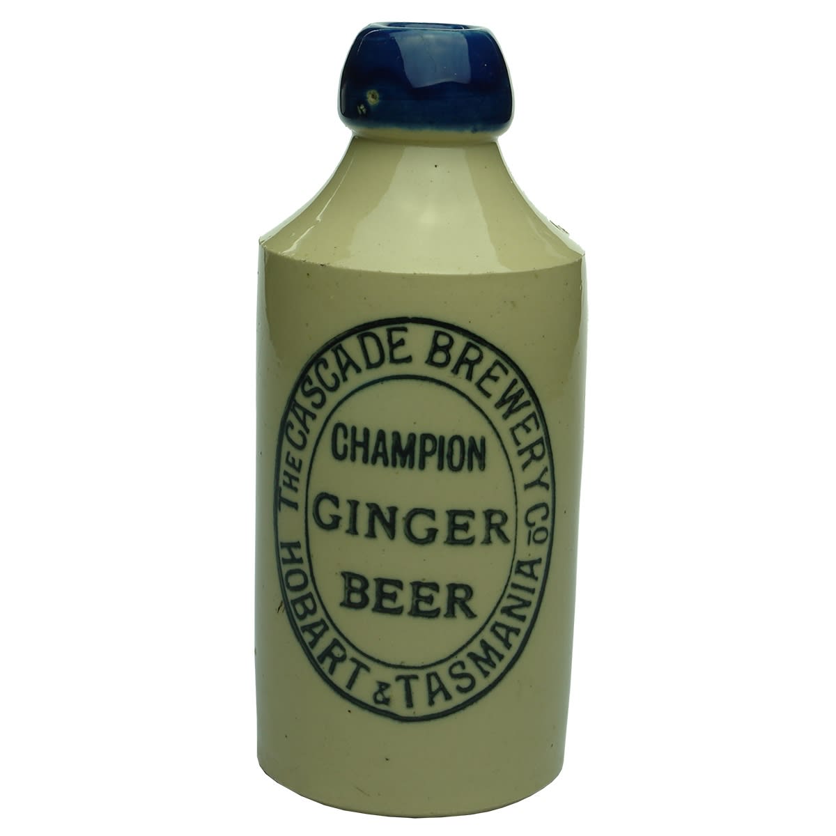 Ginger Beer. The Cascade Brewery Co. Champion Ginger Beer. Hobart & Tasmania. Blue Lip. (Tasmania)