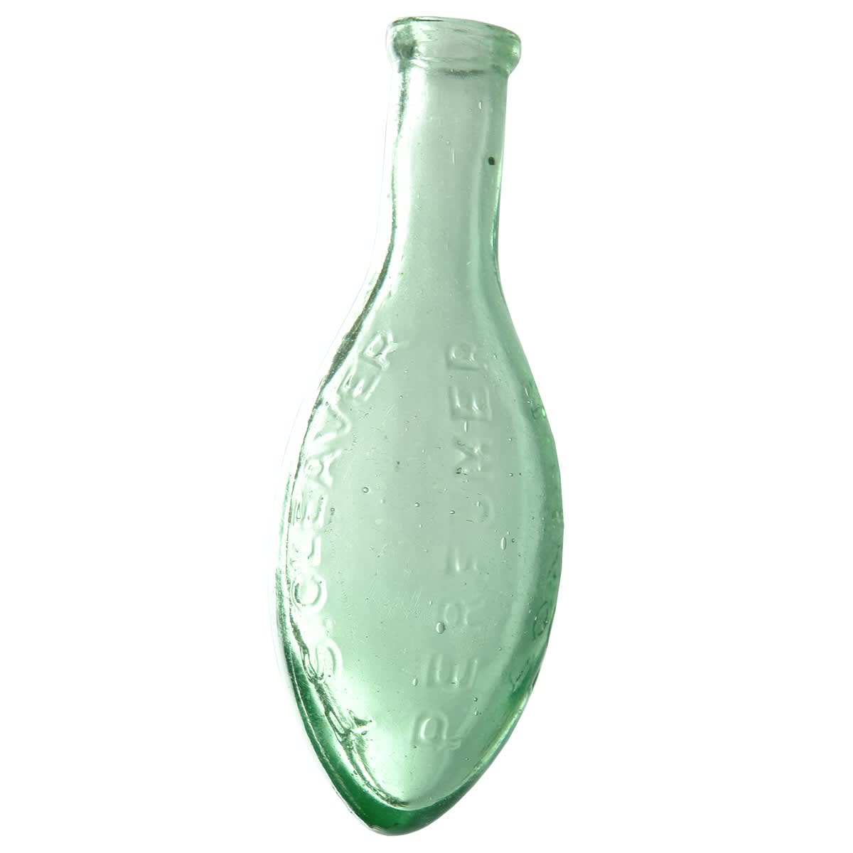 Torpedo. F. S. Cleaver, Perfumer, London. Miniature. Aqua. (United Kingdom)