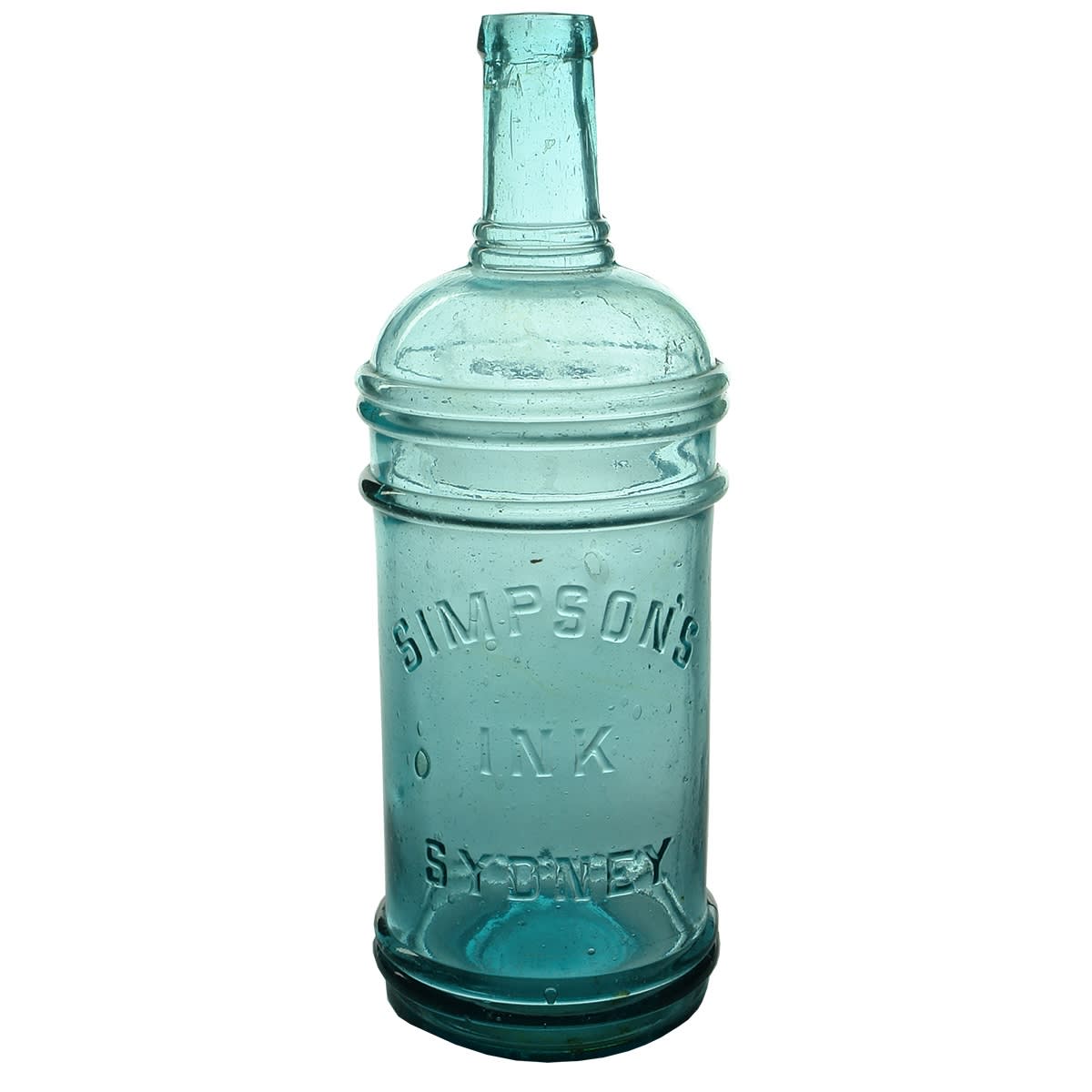 Ink. Simpson's Ink Sydney. Bulk or Master Ink size. Blue-Aqua. Quart. 260 mm. (New South Wales_