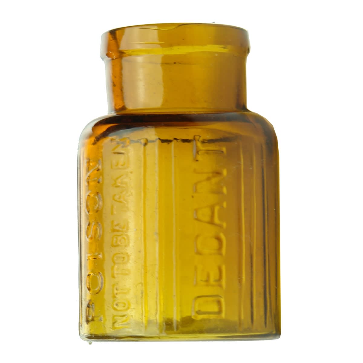 Poison. Dedant, J. P. Cusack, Sydney. Amber. 1 oz. (New South Wales)