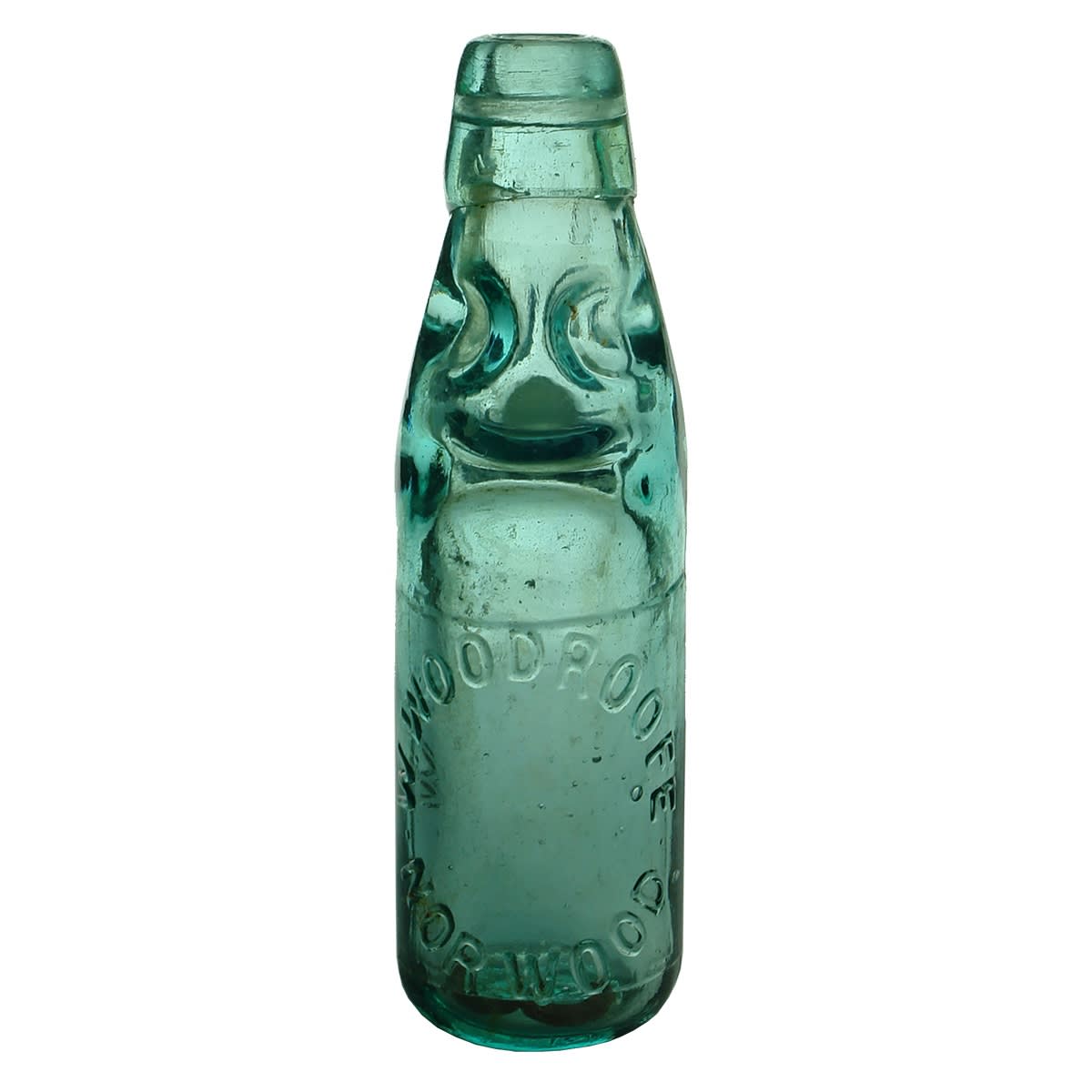 Codd. W. Woodrooee (sic), Norwood. FBH. Dobson. Aqua. 6 oz. (Woodroofe, South Australia)