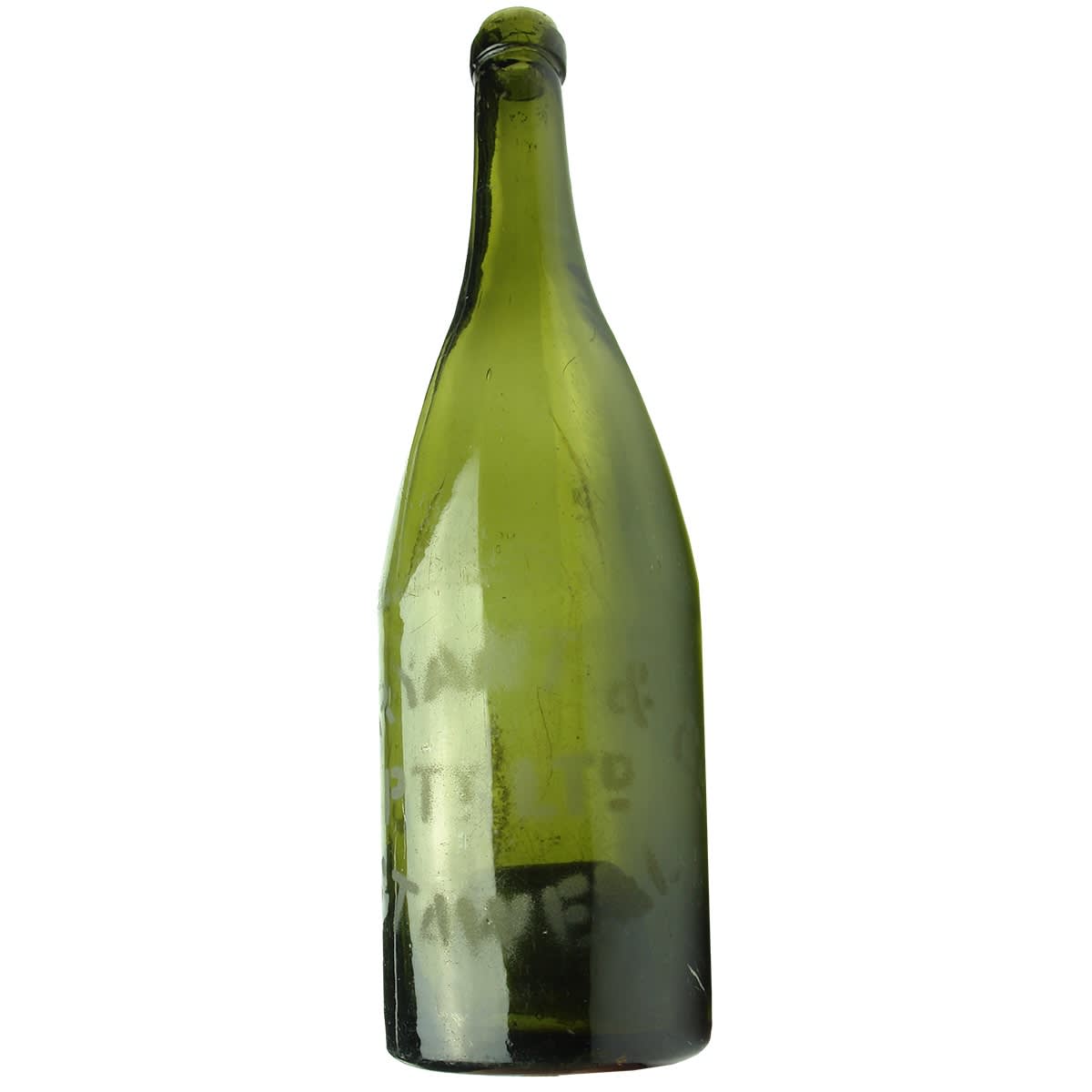 Sandblasted Beer. C. Bryant & Co Pty Ltd Stawell. Green Ring Seal. 26 oz. (Victoria)