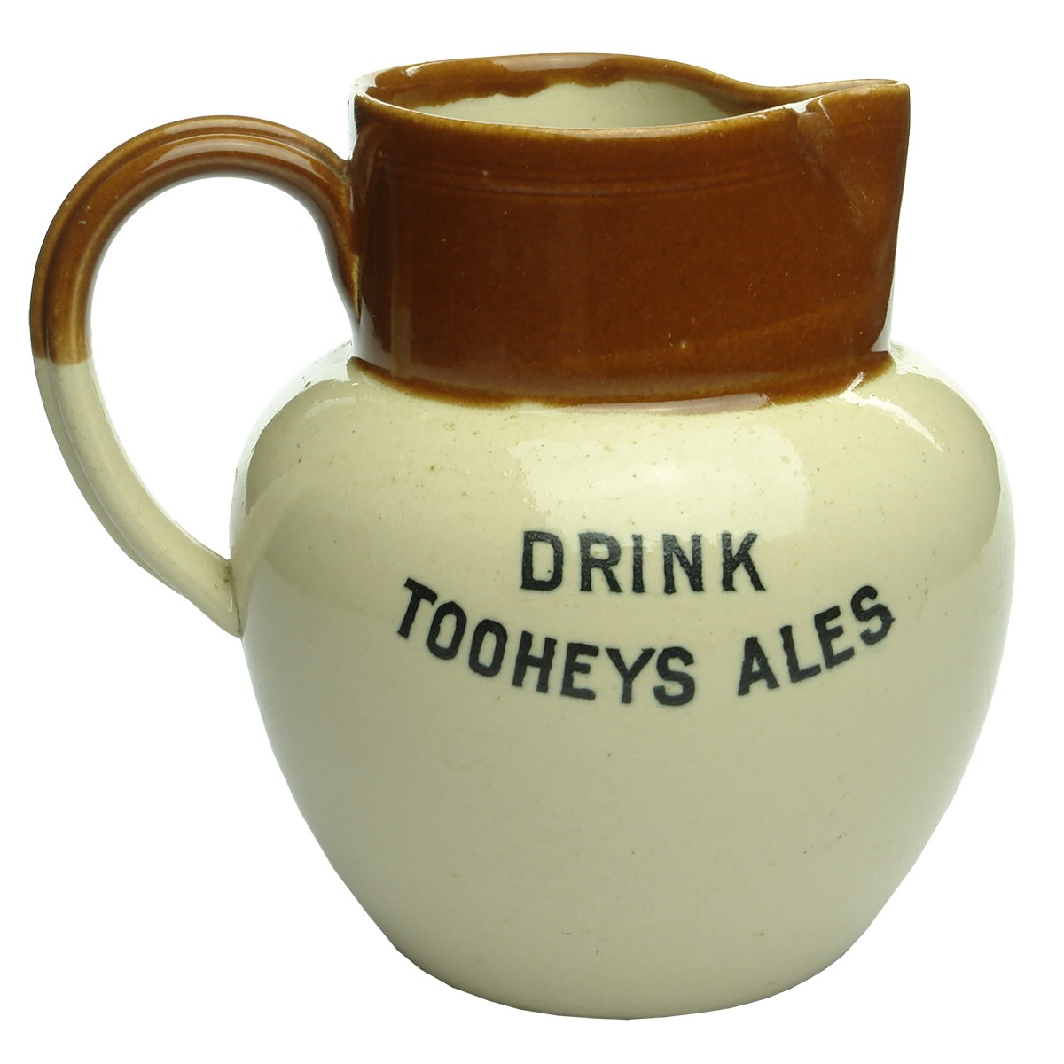 Advertising Water Jug. Drink Tooheys Ales. Brown Top. (Sydney, New South Wales)