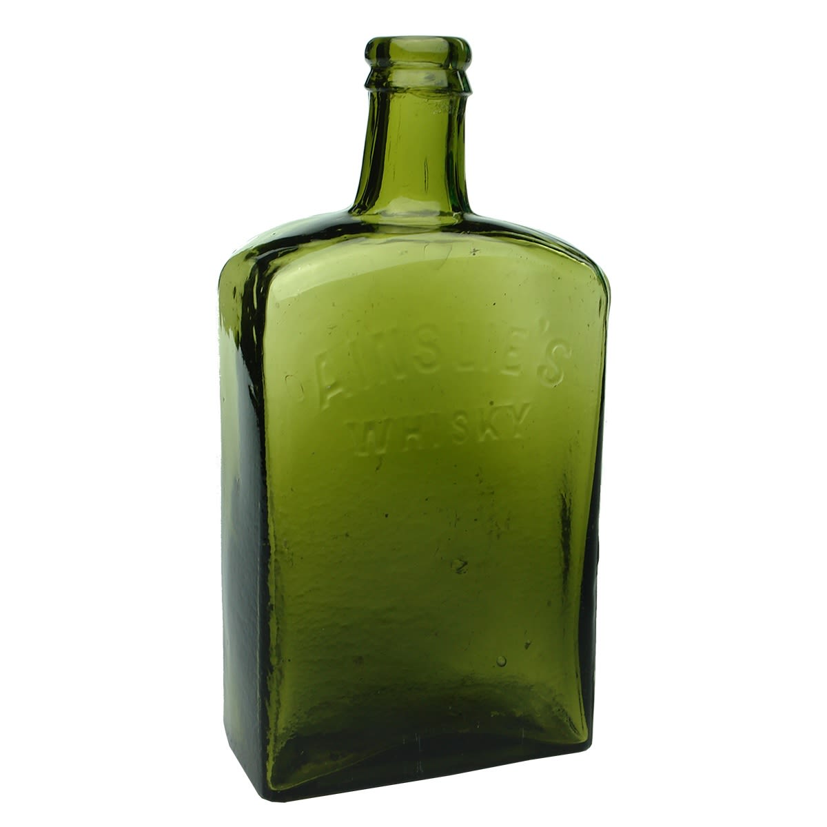 Whisky. Ainslie's Whisky. Green. 24 oz.