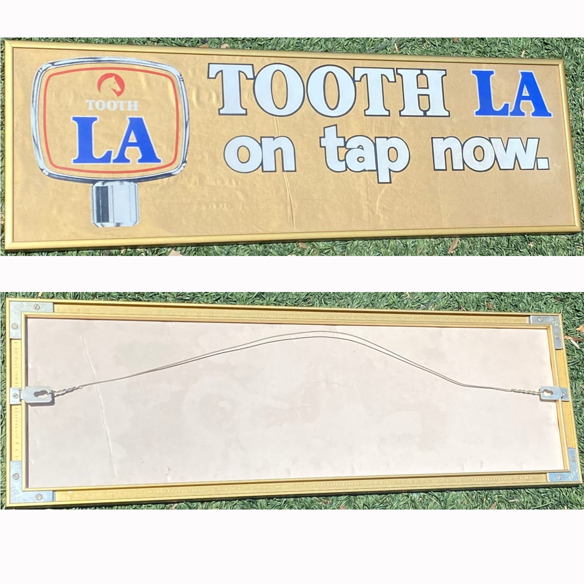 Framed paper Advertising. Tooth LA on tap now. Tap Marker pictorial. (Tooth & Co., Sydney)