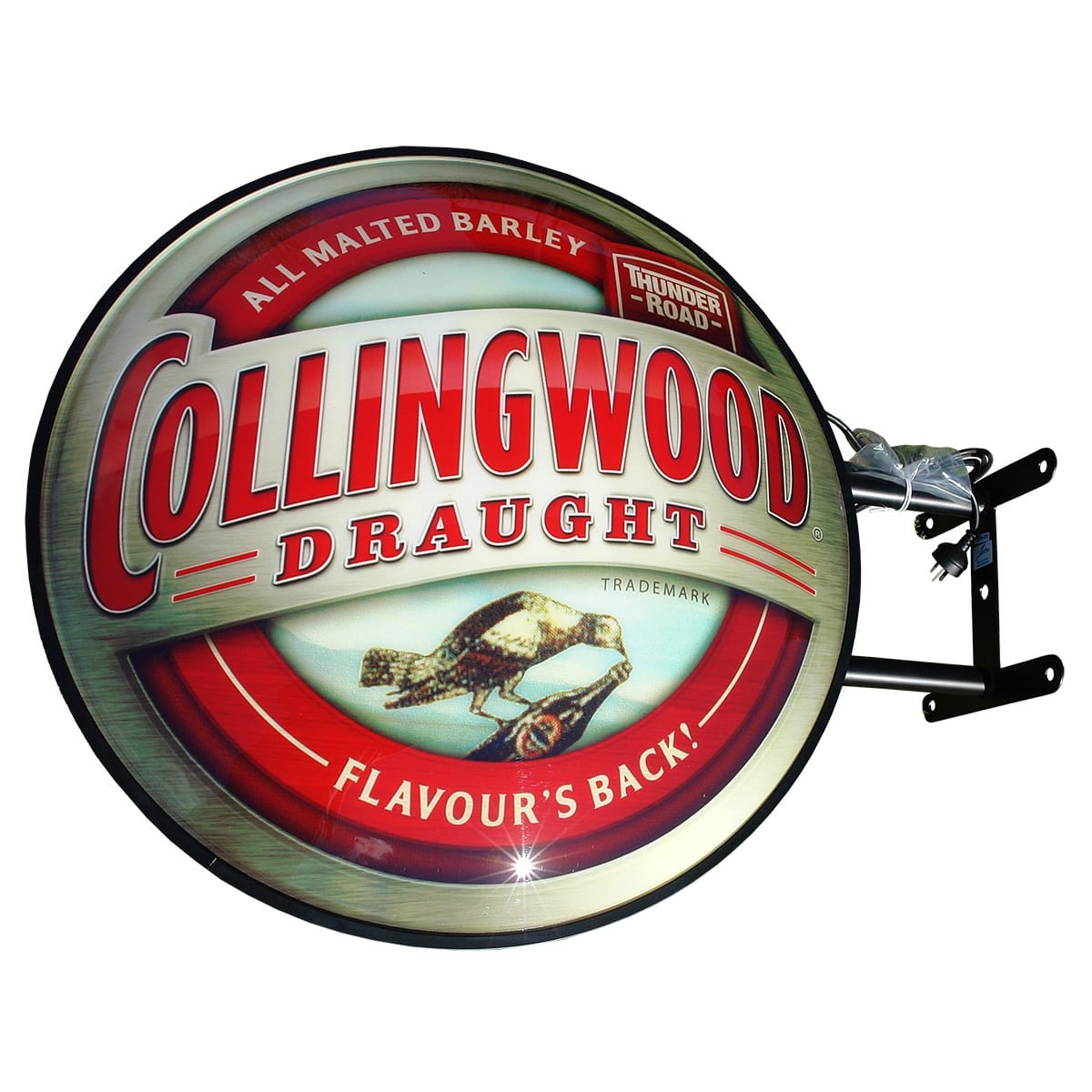 Beer. Original Thunder Road Brewing Co. Collingwood Draught Outdoor Light Box, great for man cave. (Victoria) (TOO BIG FOR POST)